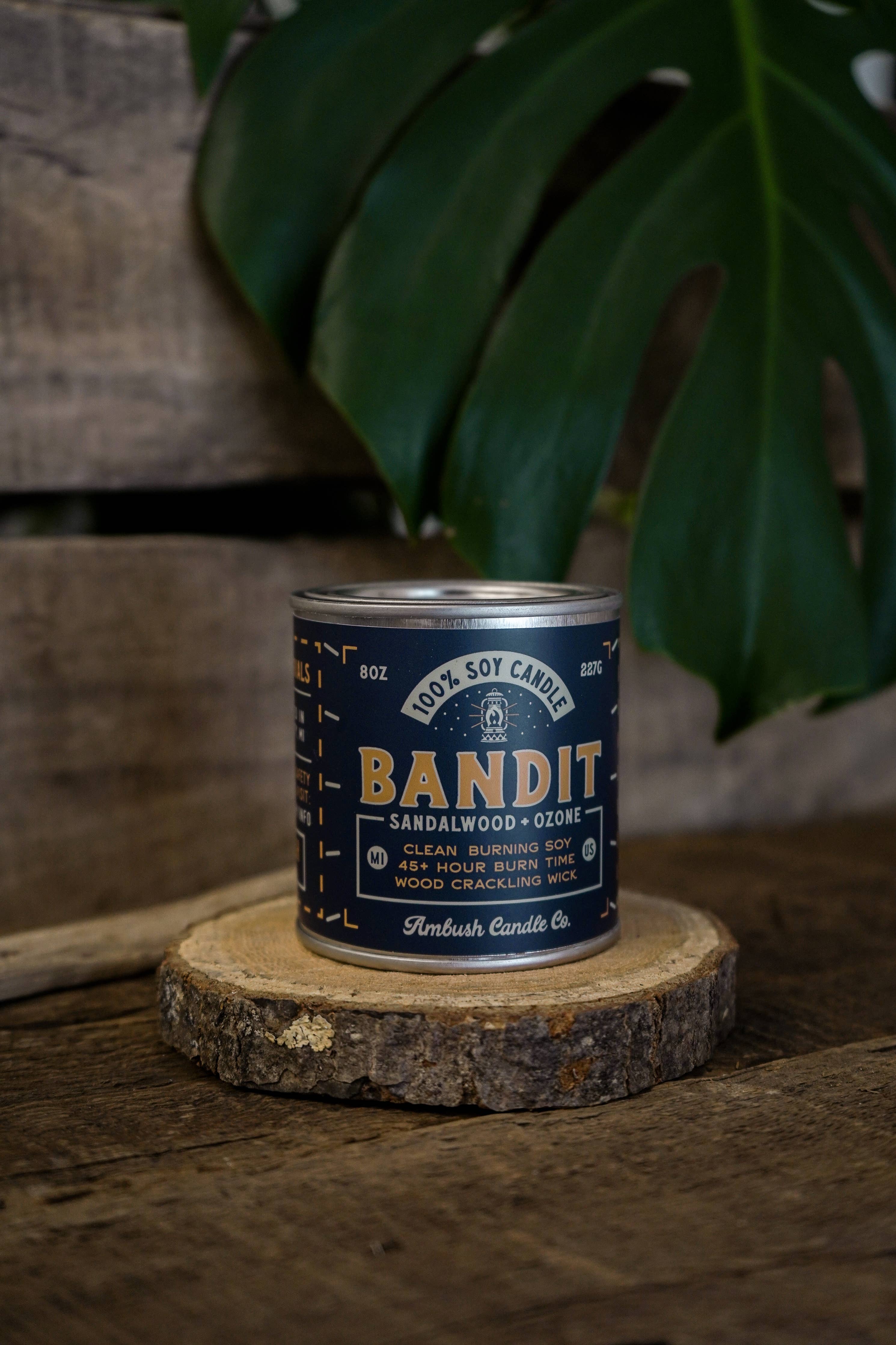 Bandit | Sandalwood + Ozone 8oz Soy Candle