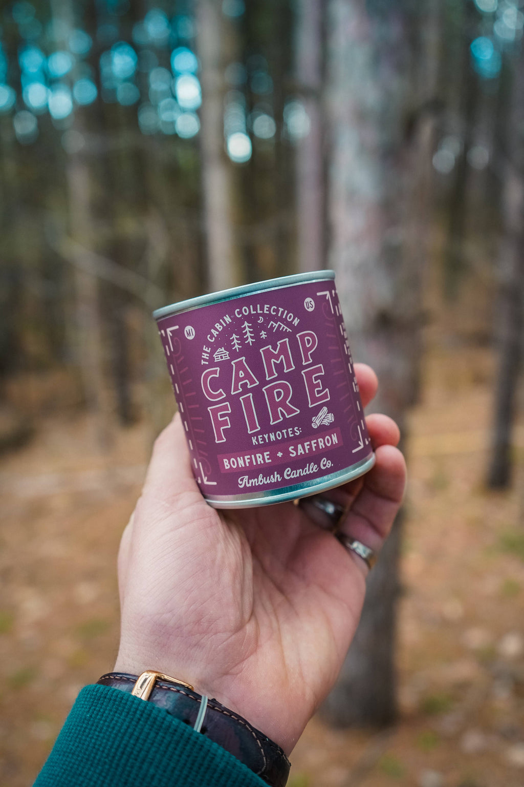 Campfire | Bonfire + Saffron 8oz Soy Candle