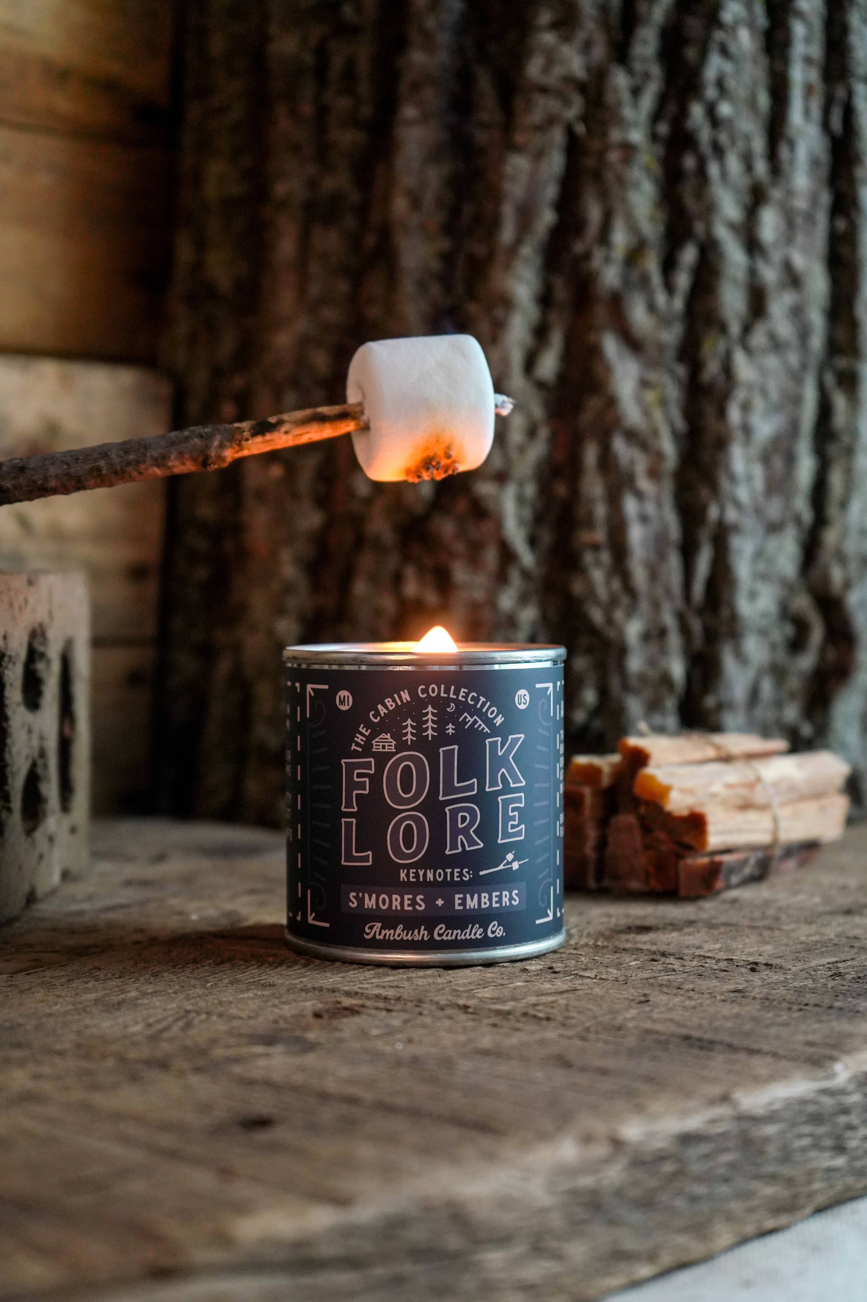 Folklore | S'mores + Embers 8oz Soy Candle