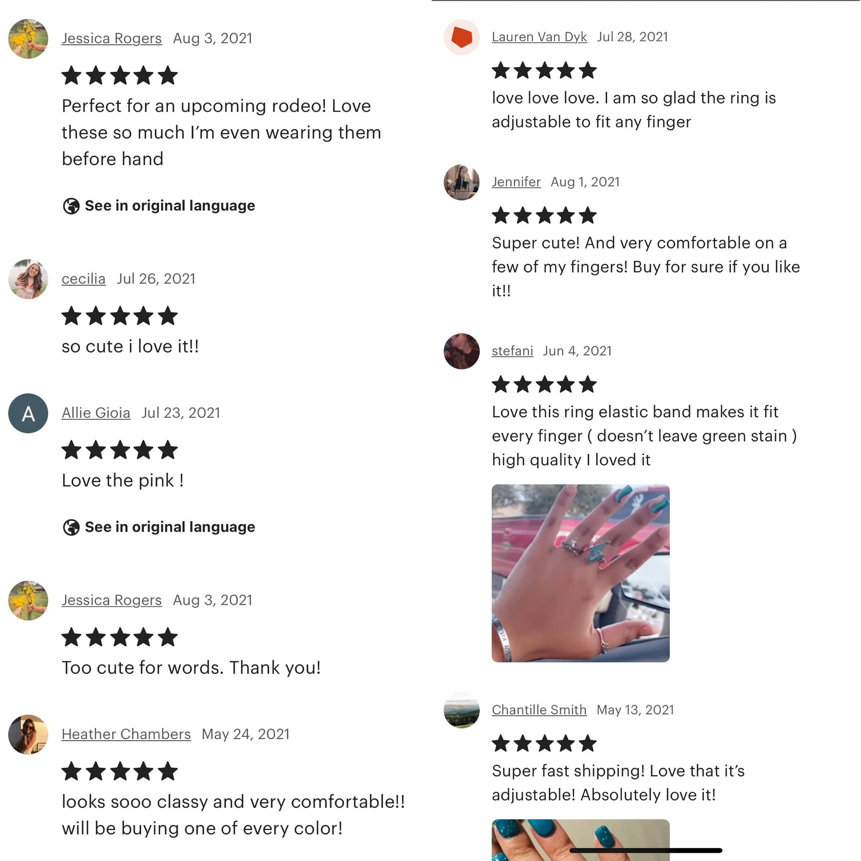 Western Lightning Bolt Thunder -  Ring