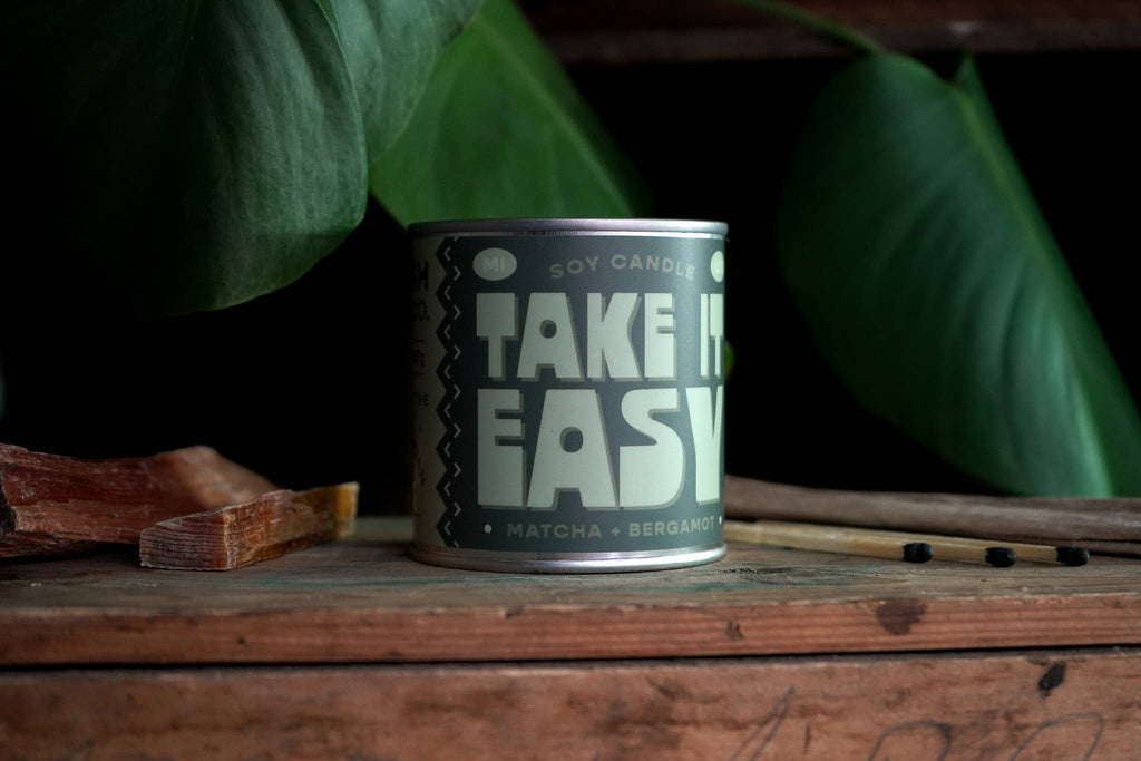 Take It Easy | Matcha + Bergamot 8oz Soy Candle