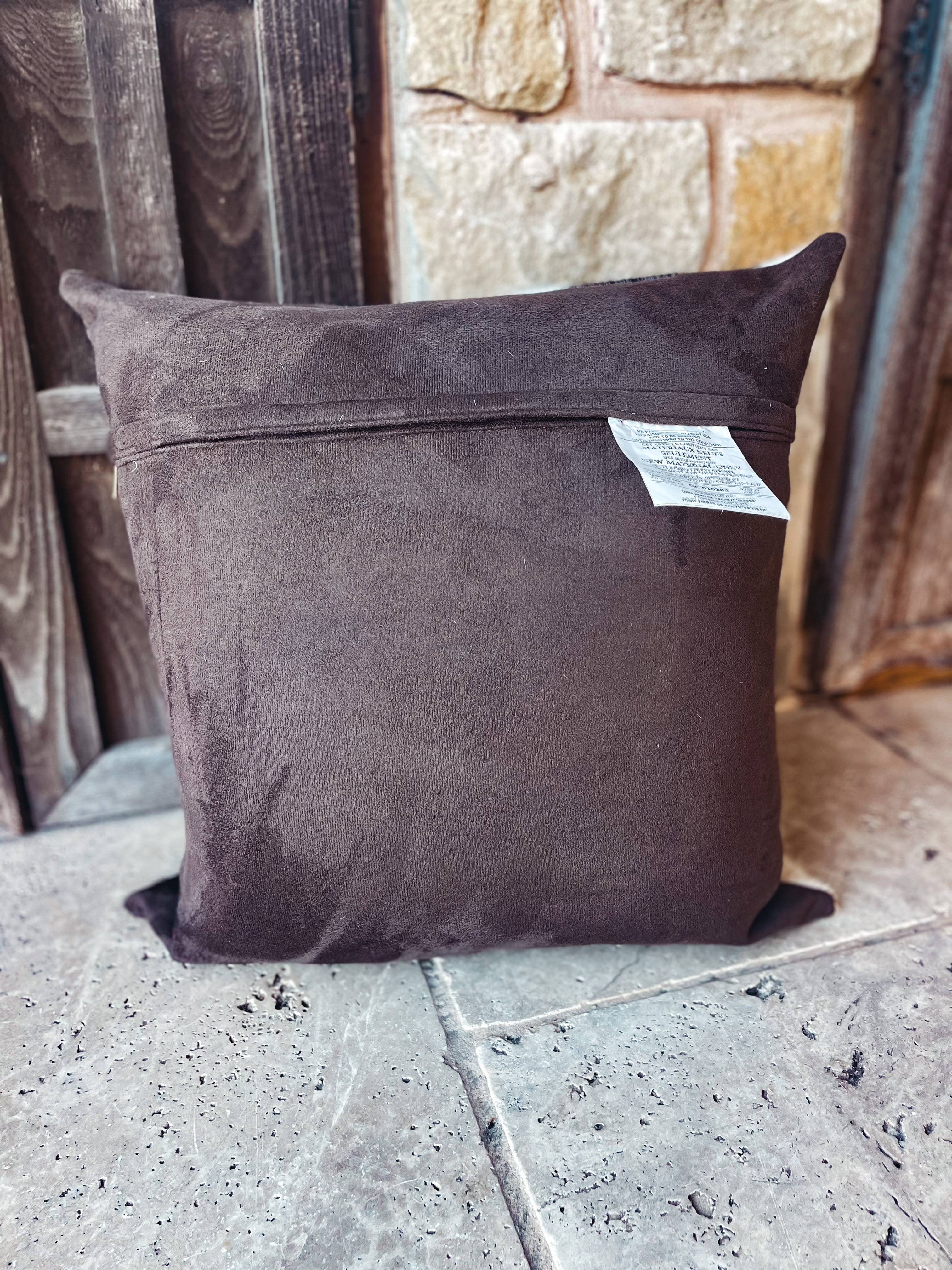 Western Star Cowhide Pillow Cover