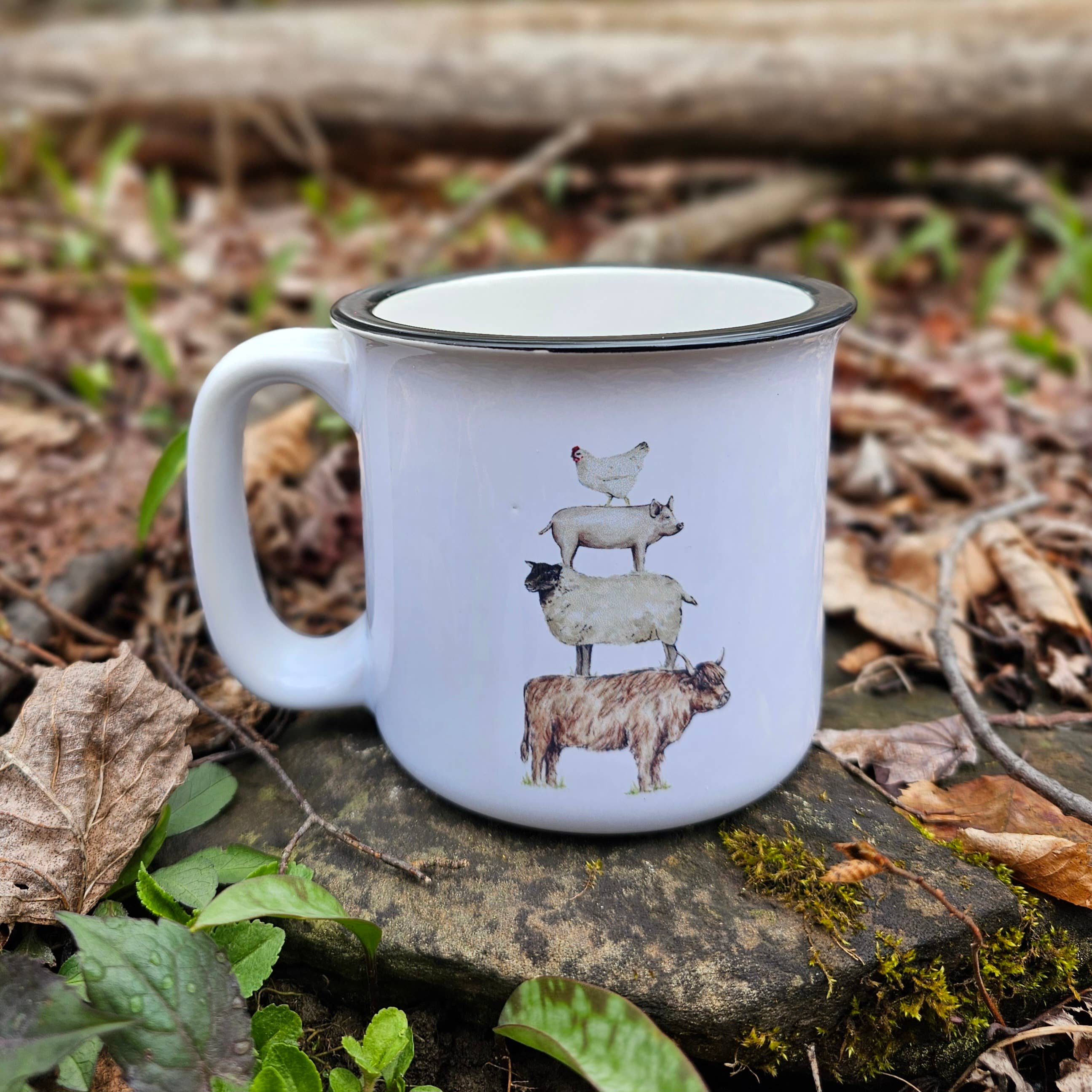 Farm Animal Stack Coffee Mug