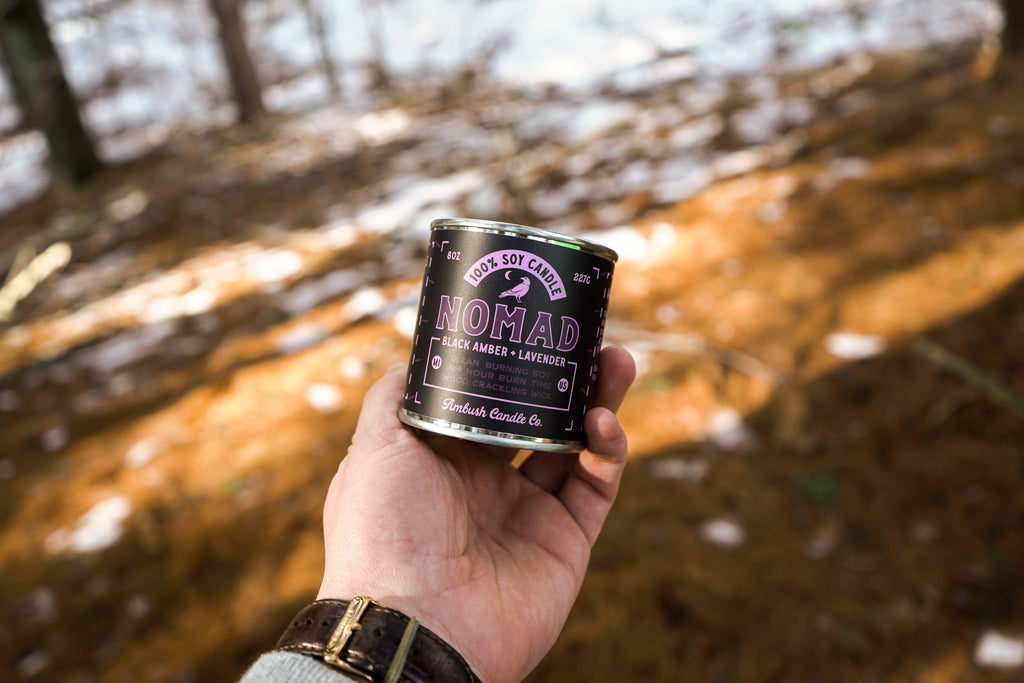Nomad | Amber + Lavender 8oz Soy Candle