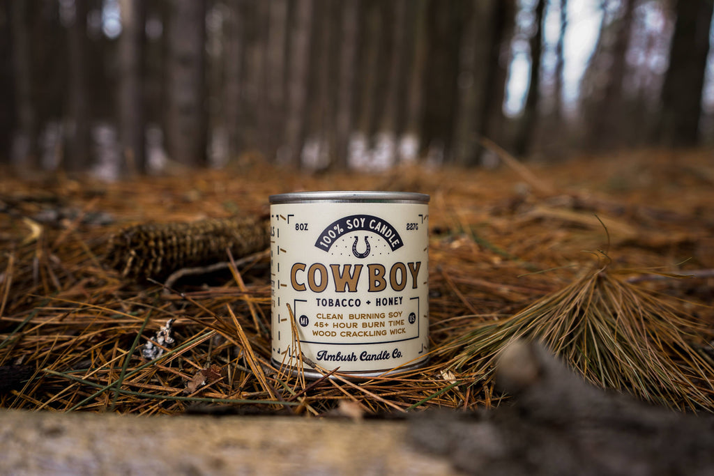 Cowboy | Tobacco + Honey 8oz Soy Candle