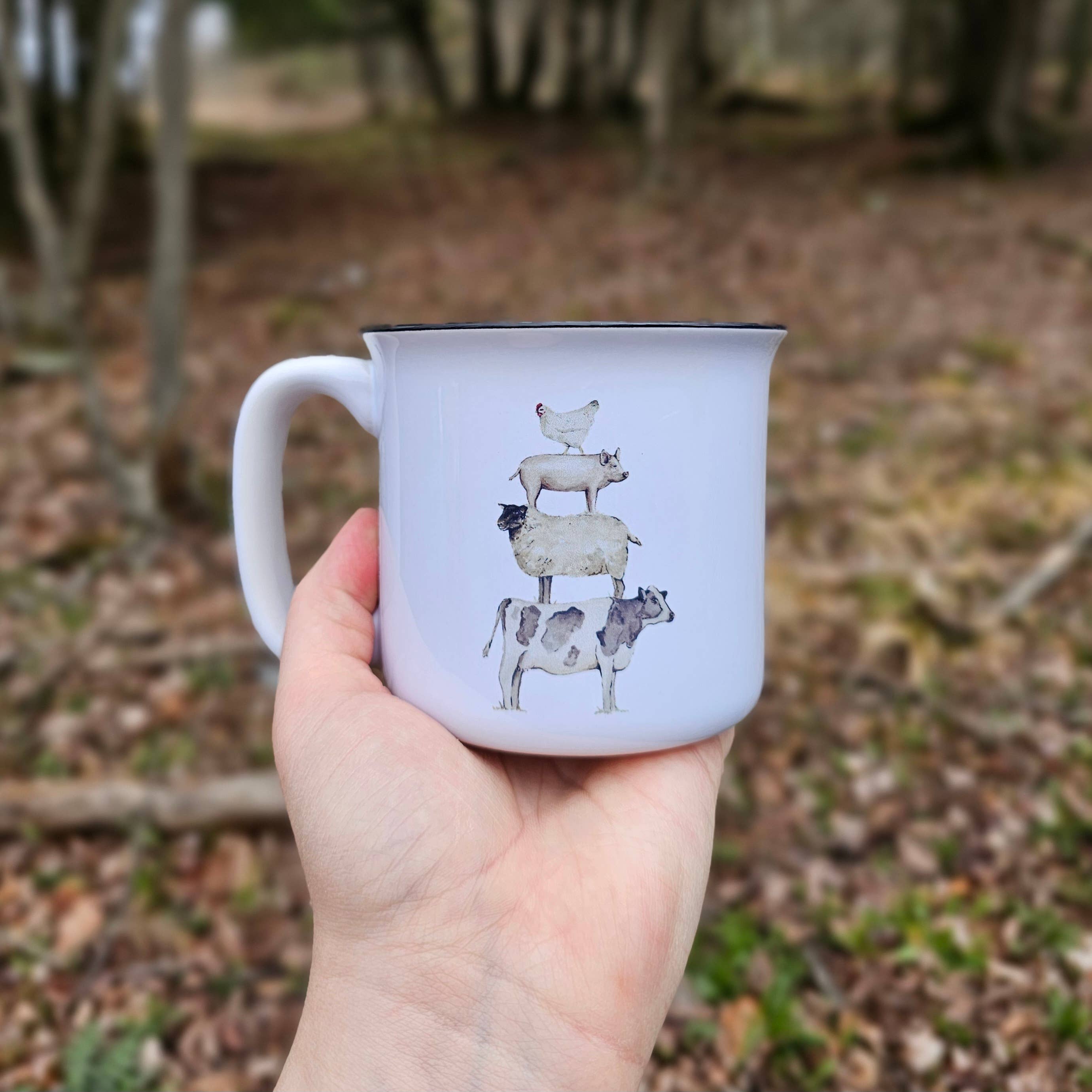Farm Animal Stack Coffee Mug