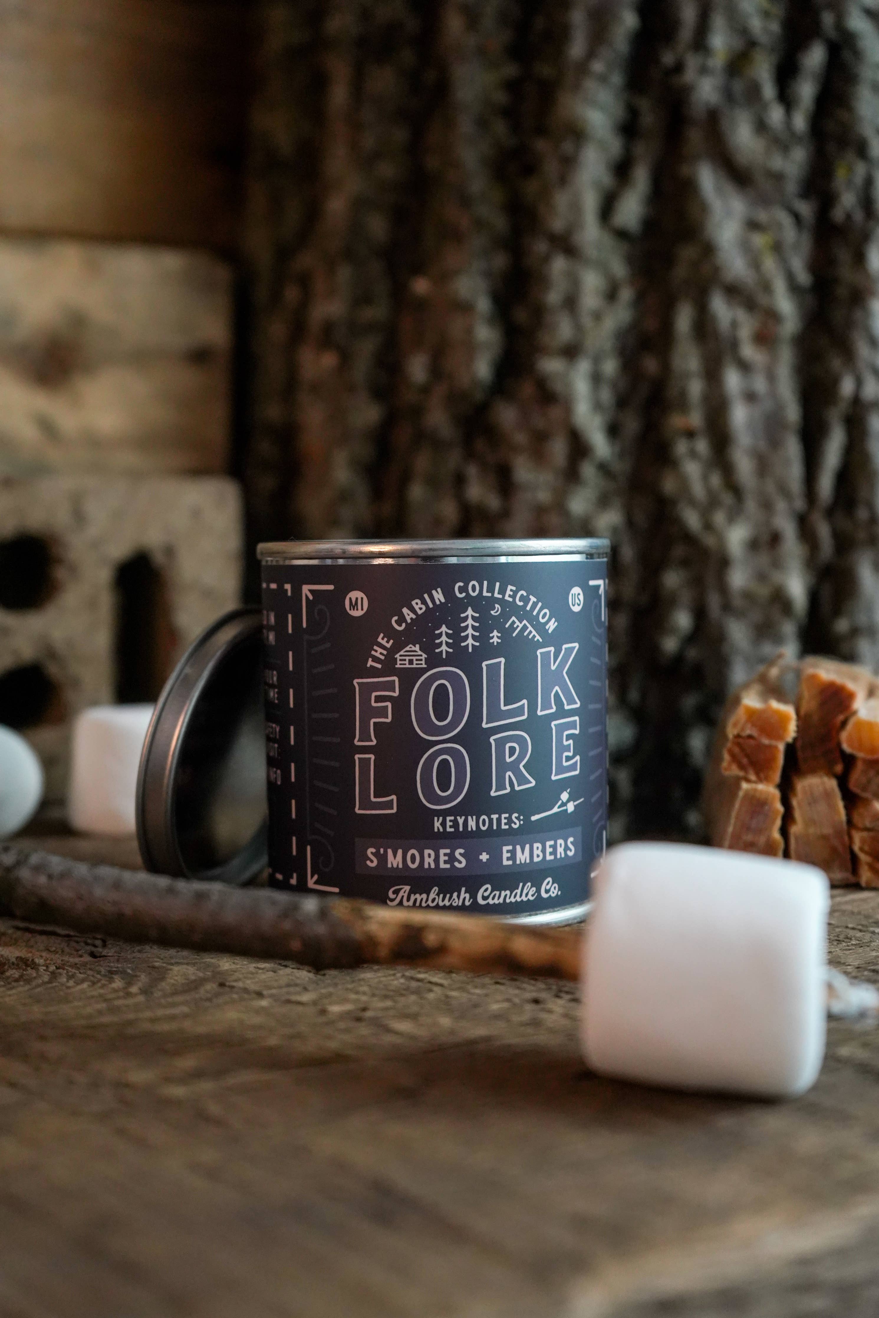 Folklore | S'mores + Embers 8oz Soy Candle