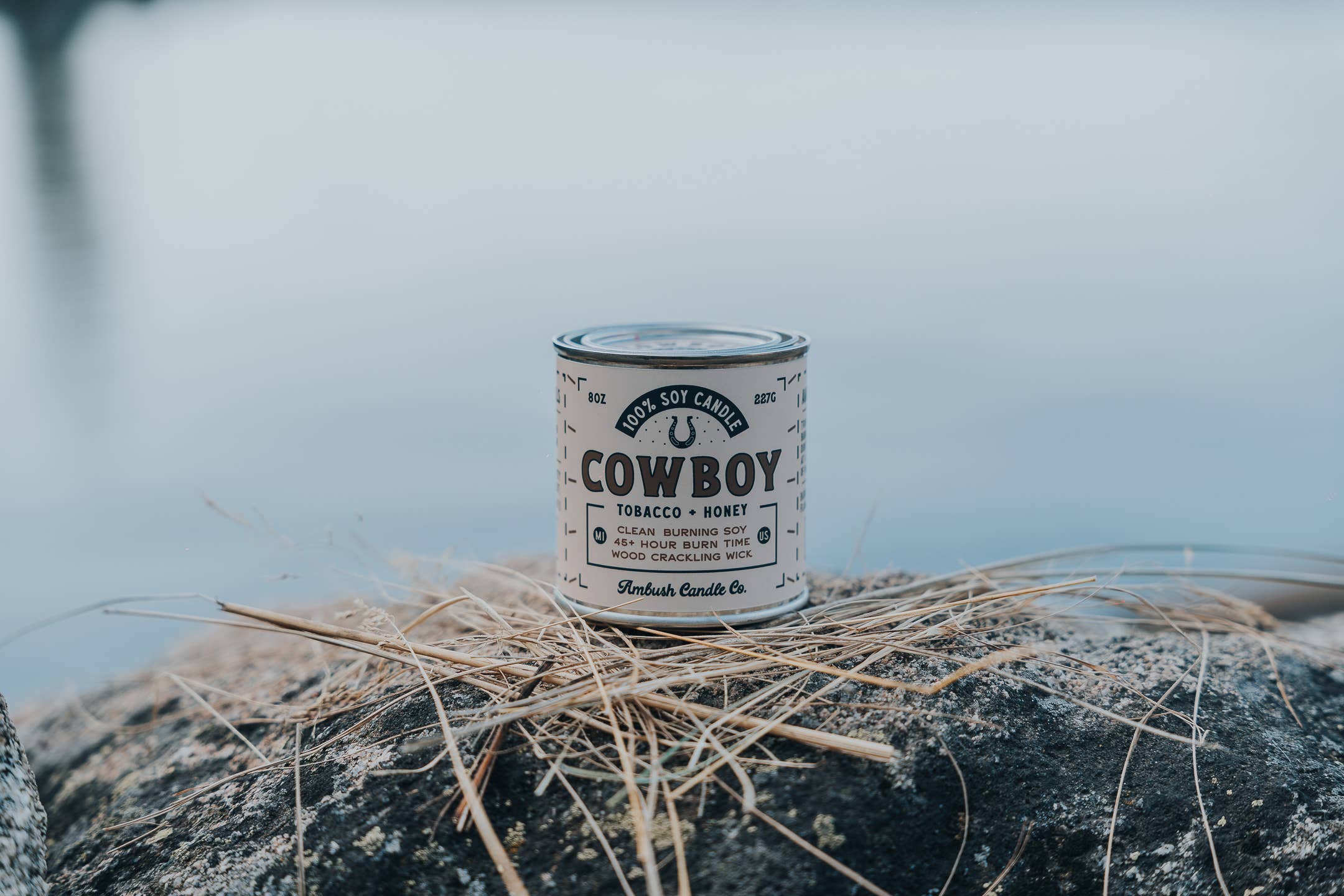 Cowboy | Tobacco + Honey 8oz Soy Candle