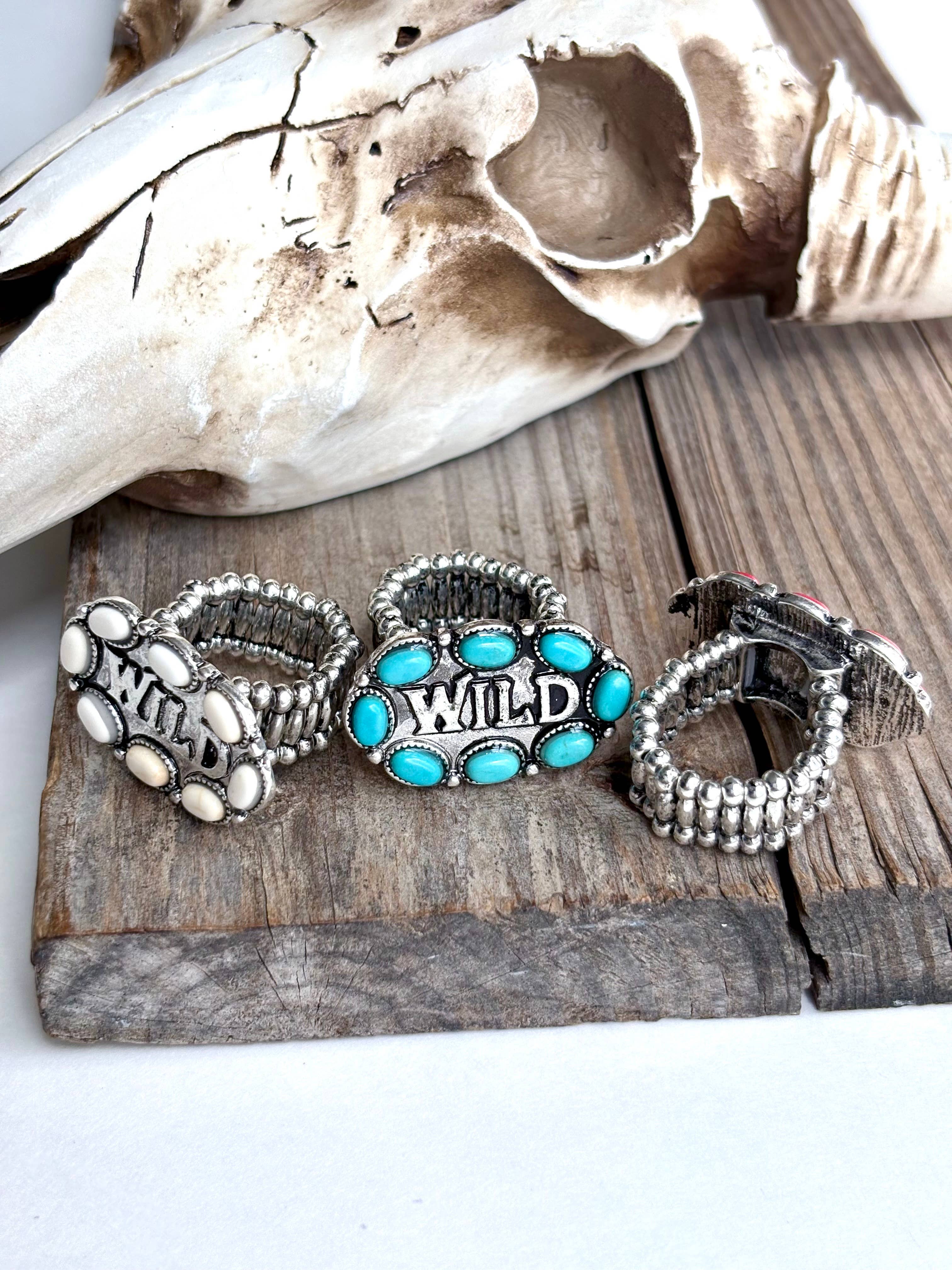 Western WILD Stone Stretch Ring