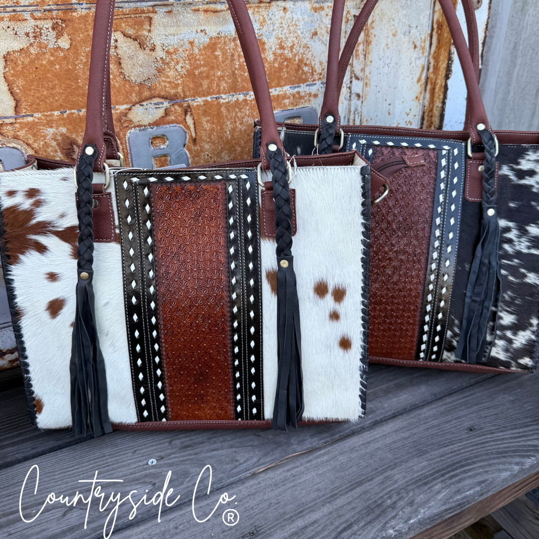 Harper Ranch Cowhide Purse