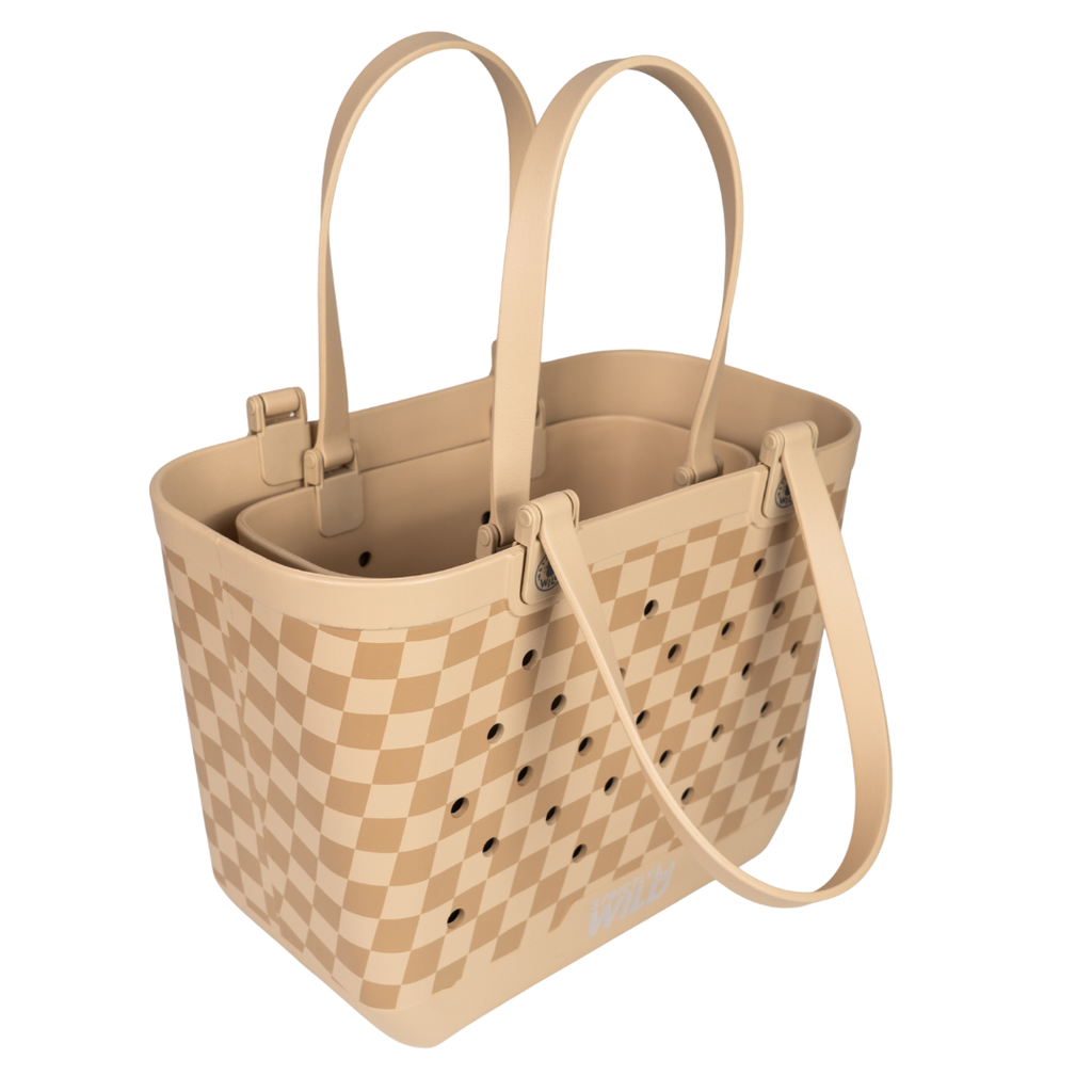 Desert Checker Moto Tote / PREORDER: shipping april 25 - 30