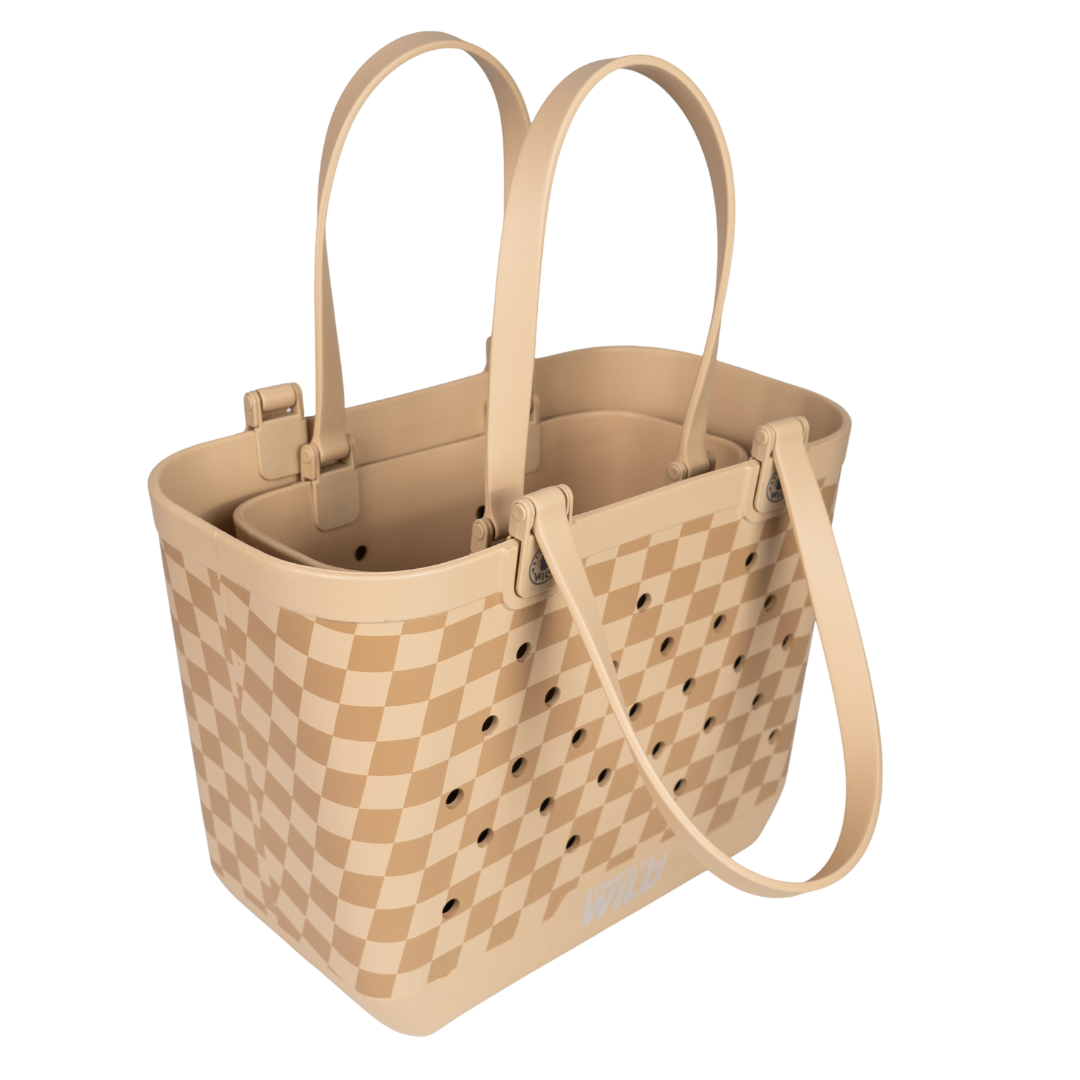 Desert Checker Moto Tote / PREORDER: shipping april 25 - 30
