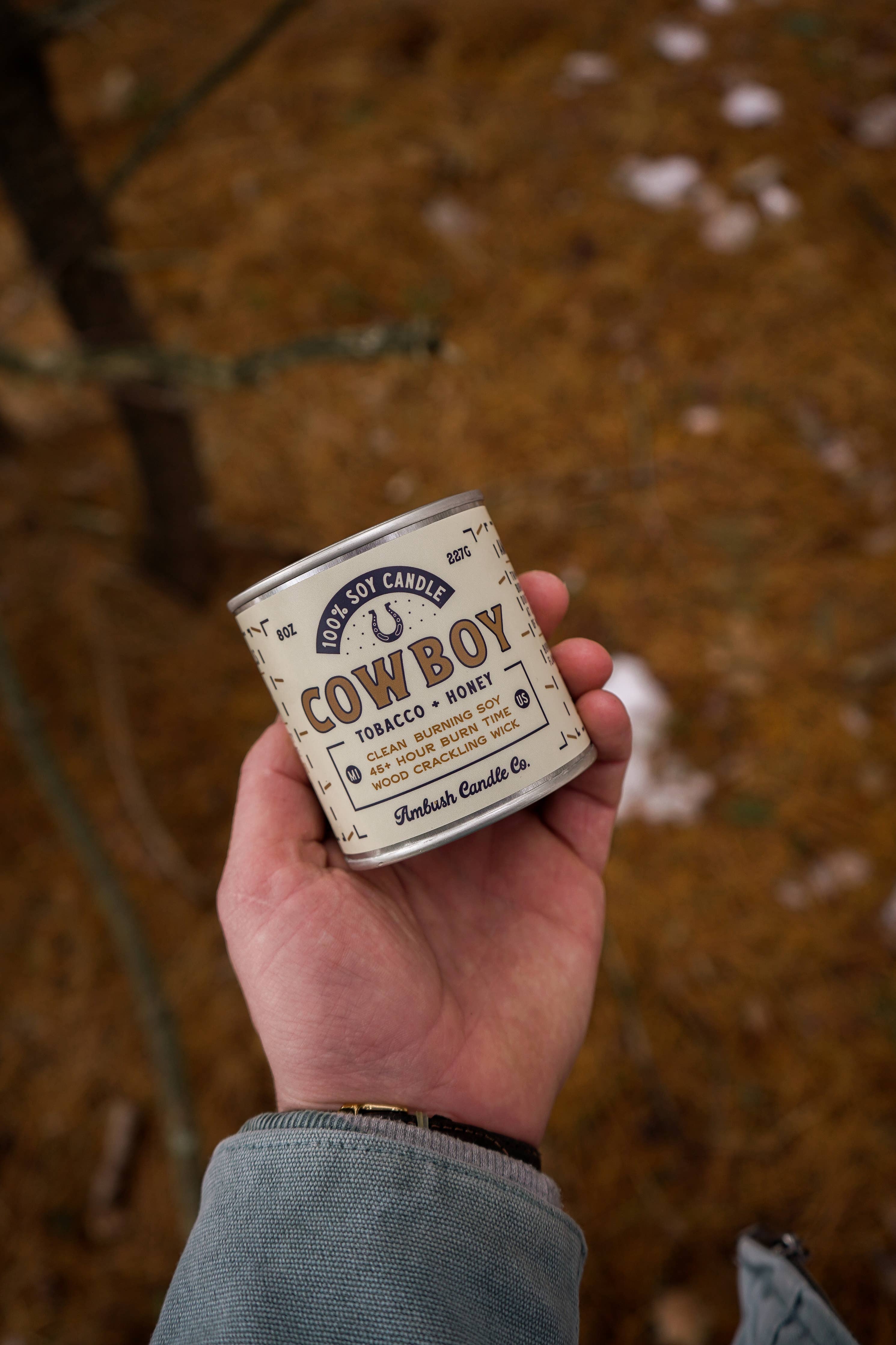 Cowboy | Tobacco + Honey 8oz Soy Candle