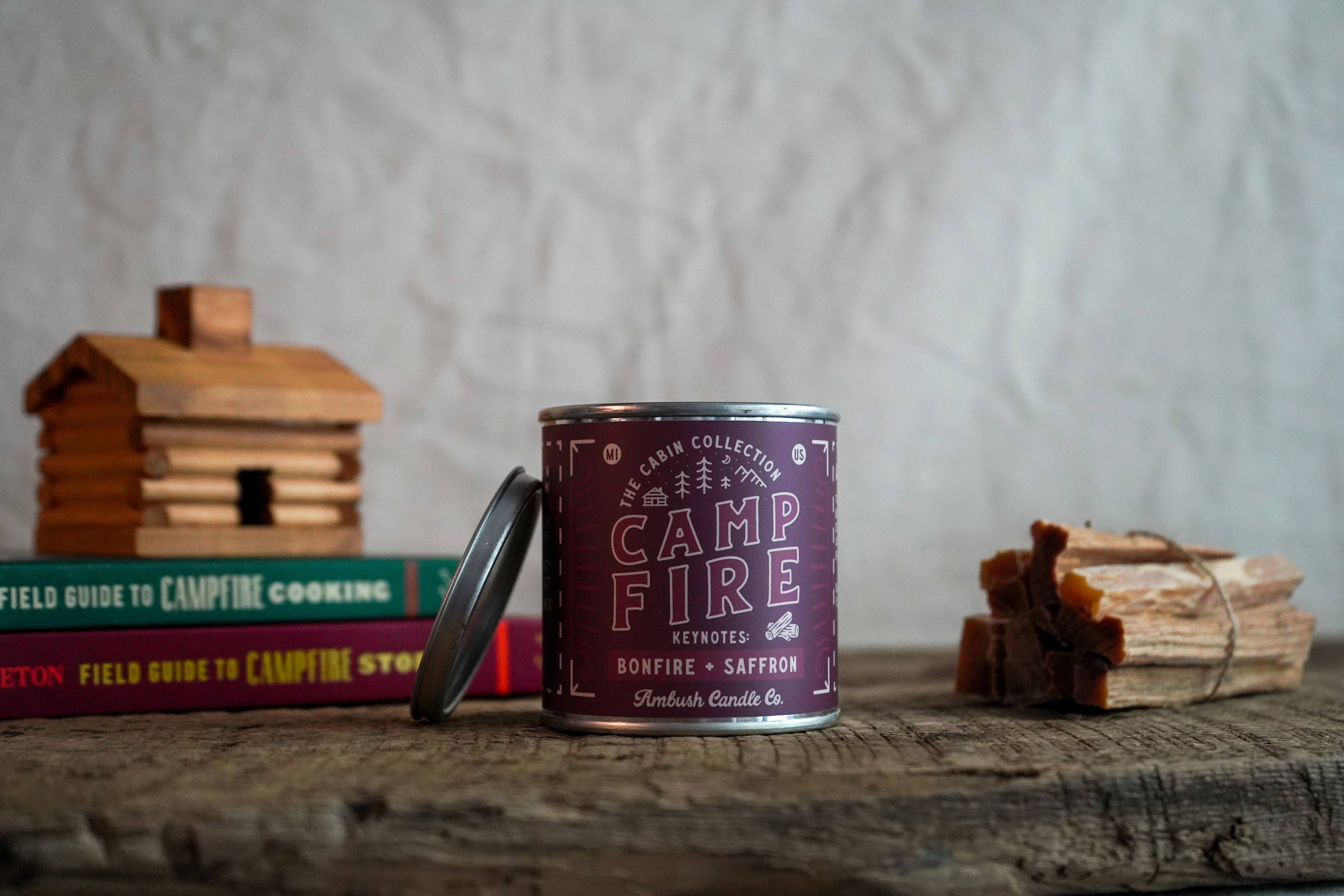 Campfire | Bonfire + Saffron 8oz Soy Candle