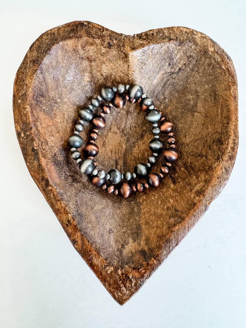 Western Navajo Style Pearl Stackable Bracelet