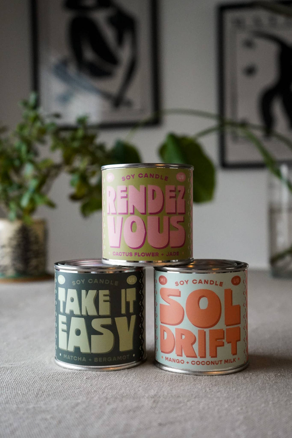 Take It Easy | Matcha + Bergamot 8oz Soy Candle