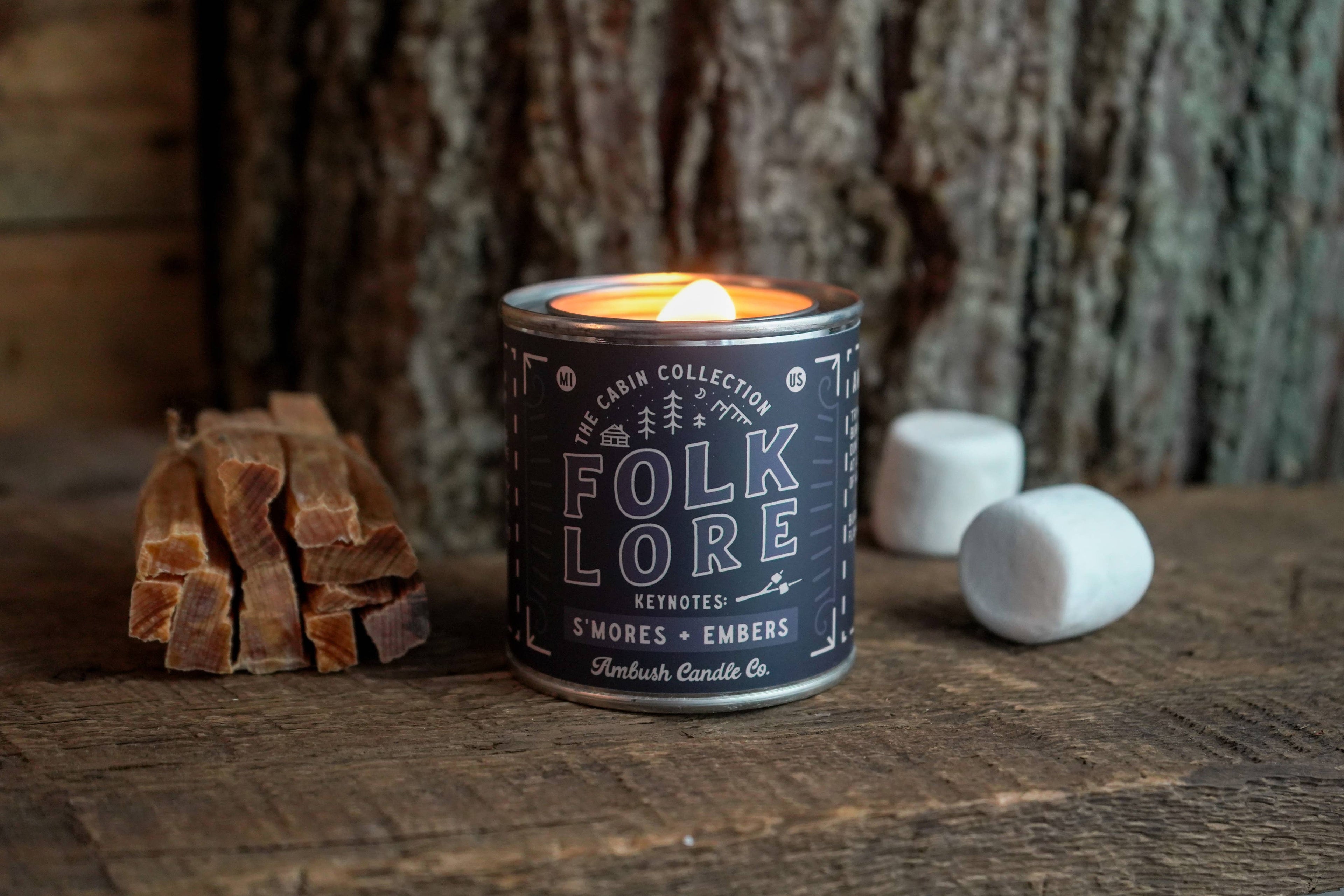 Folklore | S'mores + Embers 8oz Soy Candle
