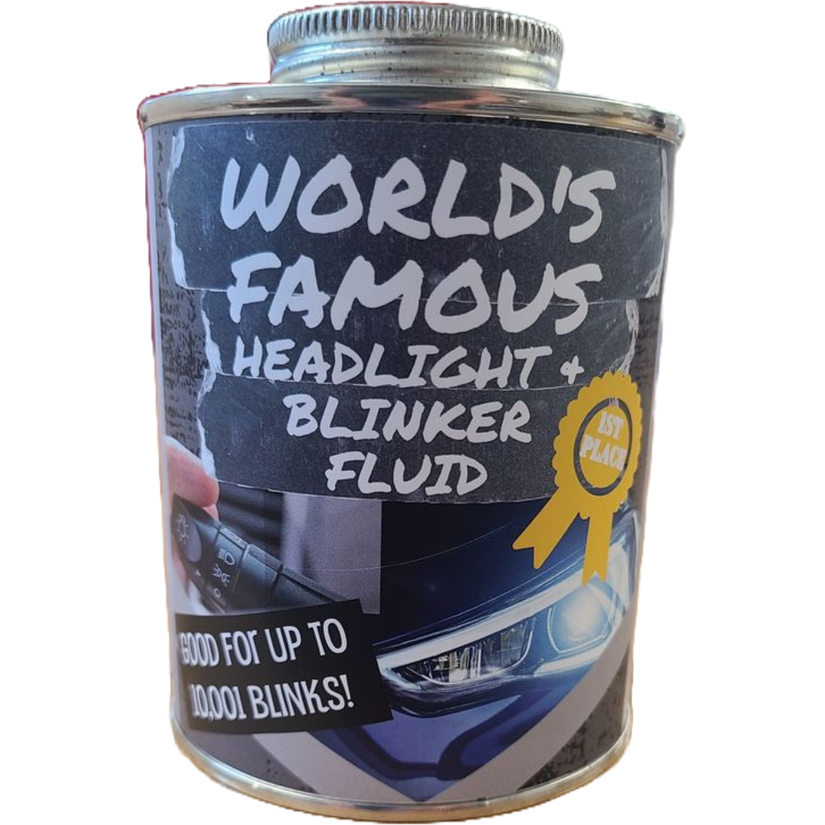 Canned Headlight & Blinker Fluid Funny Gag Gift Dirty Santa