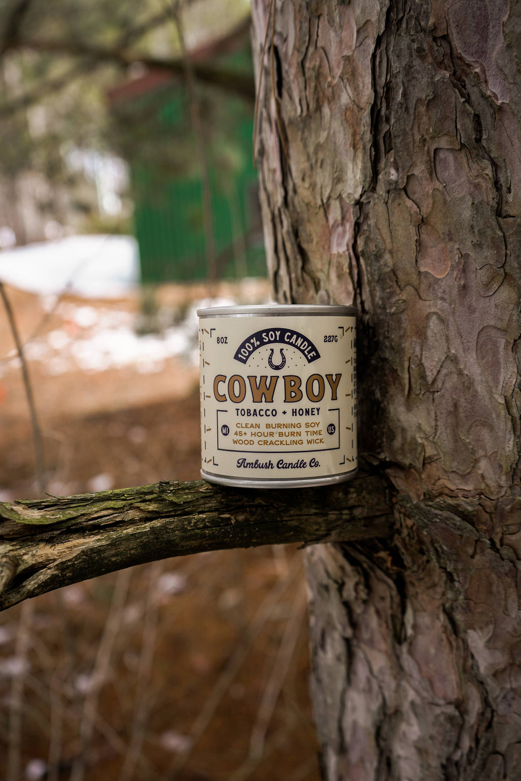 Cowboy | Tobacco + Honey 8oz Soy Candle