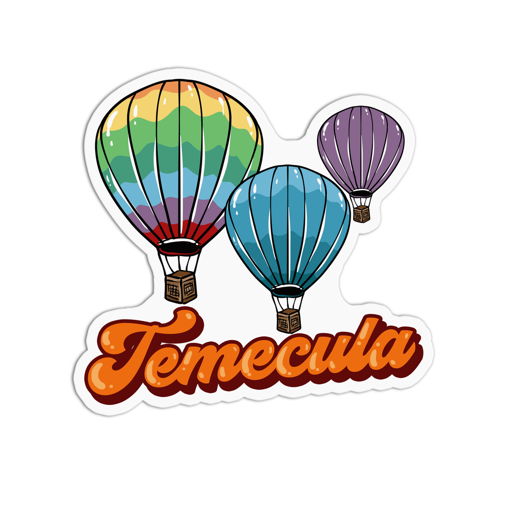 California Sticker Temecula Vinyl Waterproof Stickers