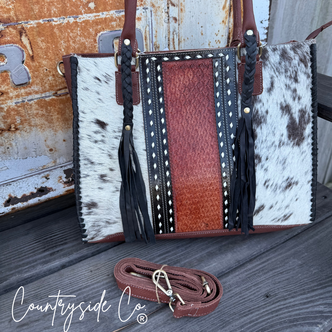 Harper Ranch Cowhide Purse