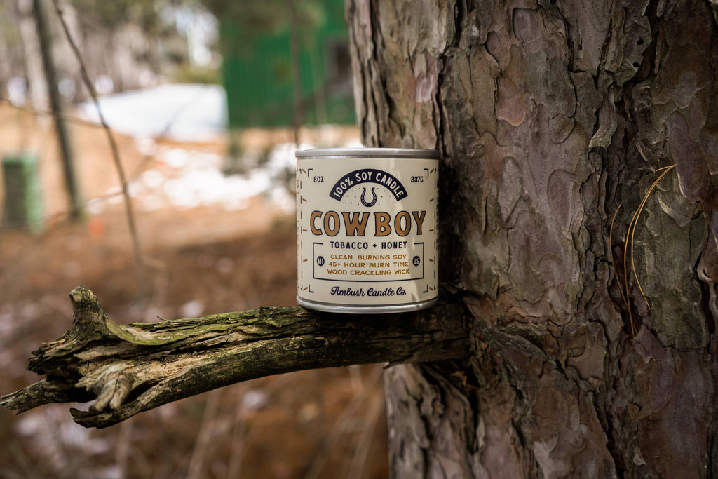 Cowboy | Tobacco + Honey 8oz Soy Candle