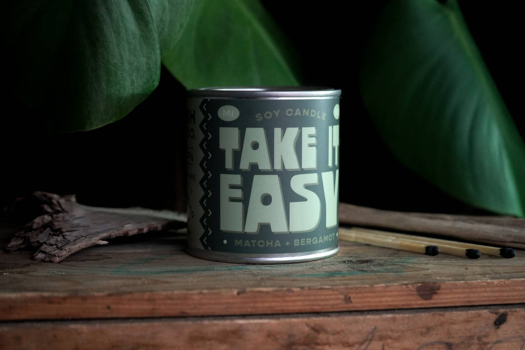 Take It Easy | Matcha + Bergamot 8oz Soy Candle