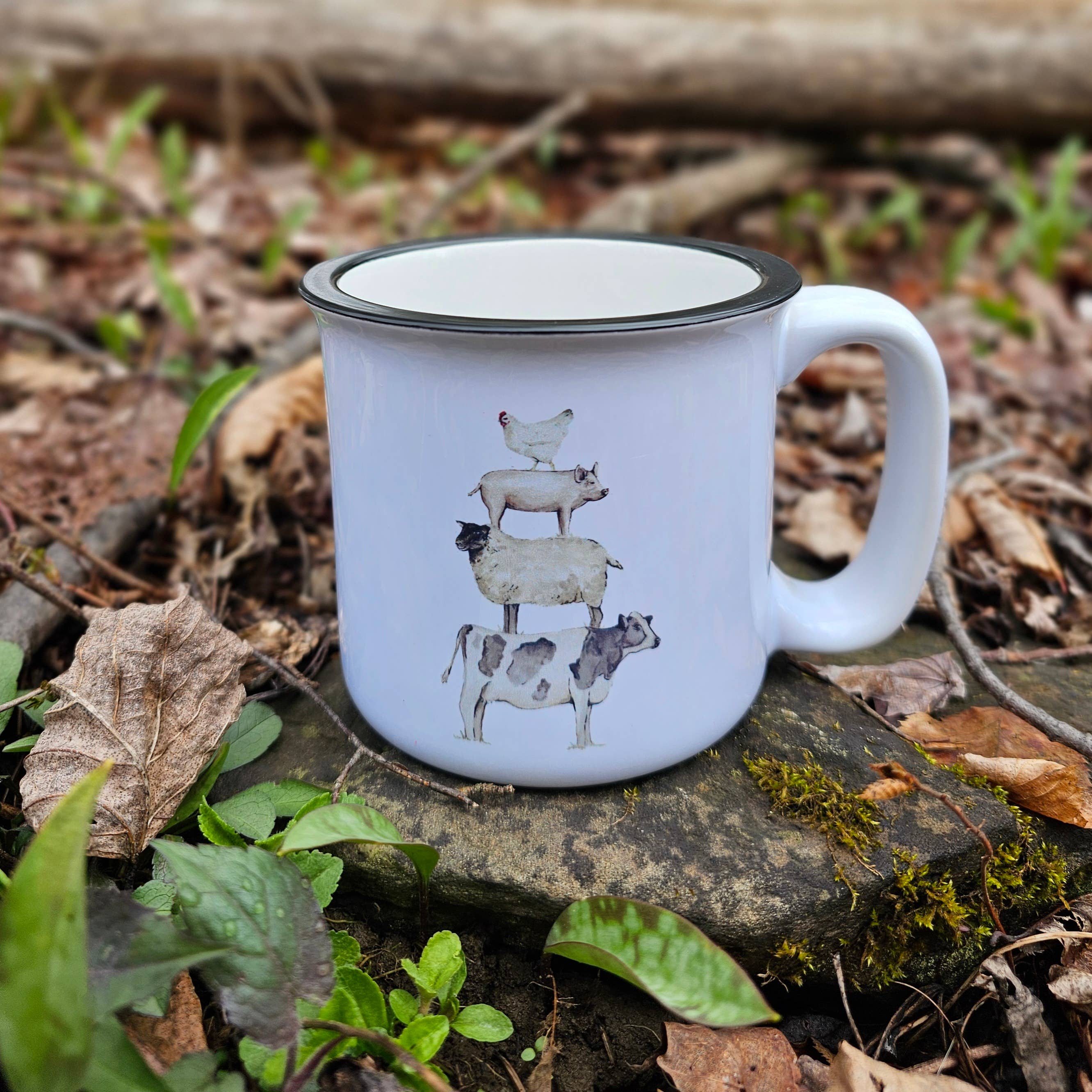 Farm Animal Stack Coffee Mug