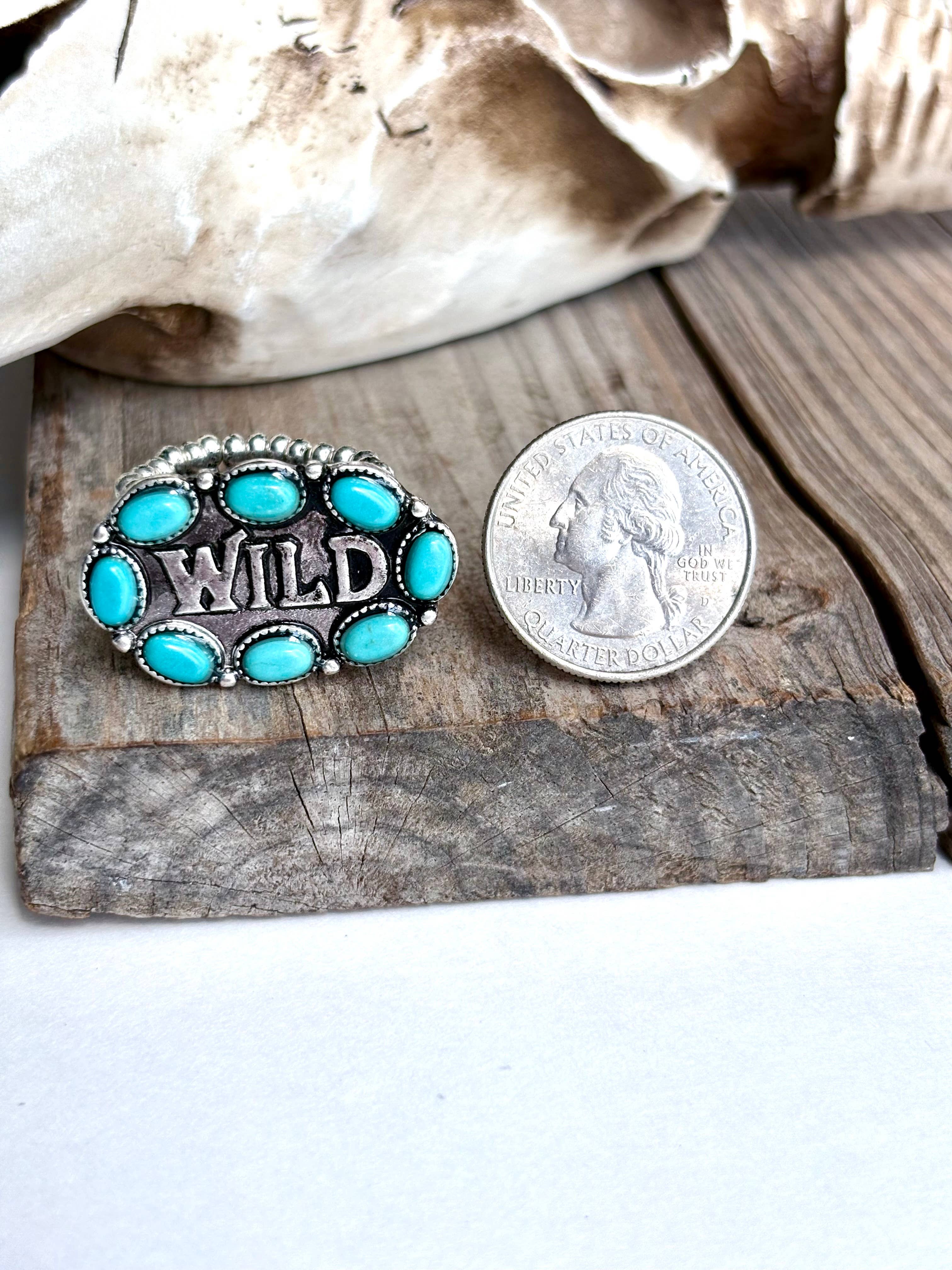 Western WILD Stone Stretch Ring