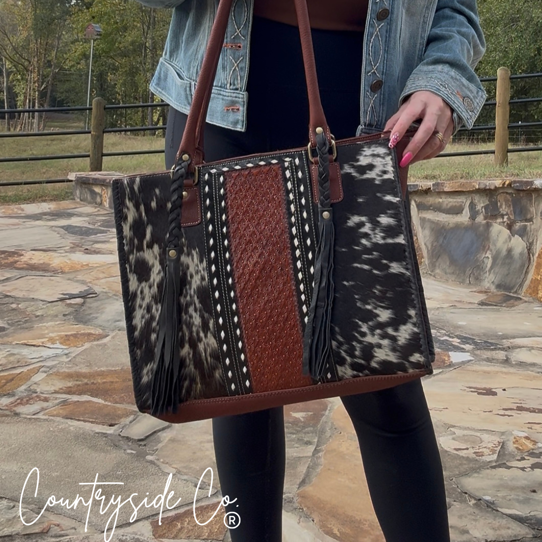 Harper Ranch Cowhide Purse