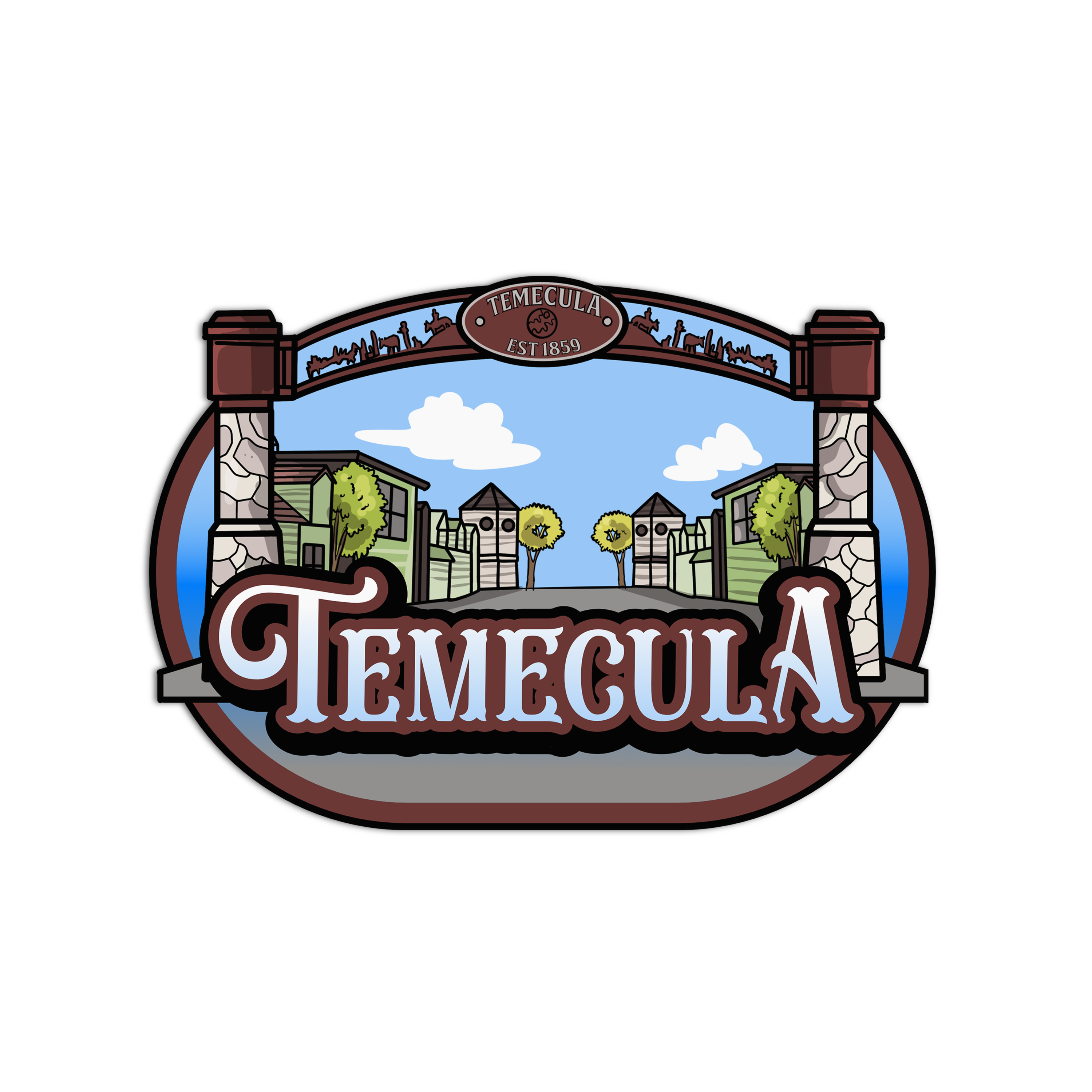 Temecula Textured Stickers