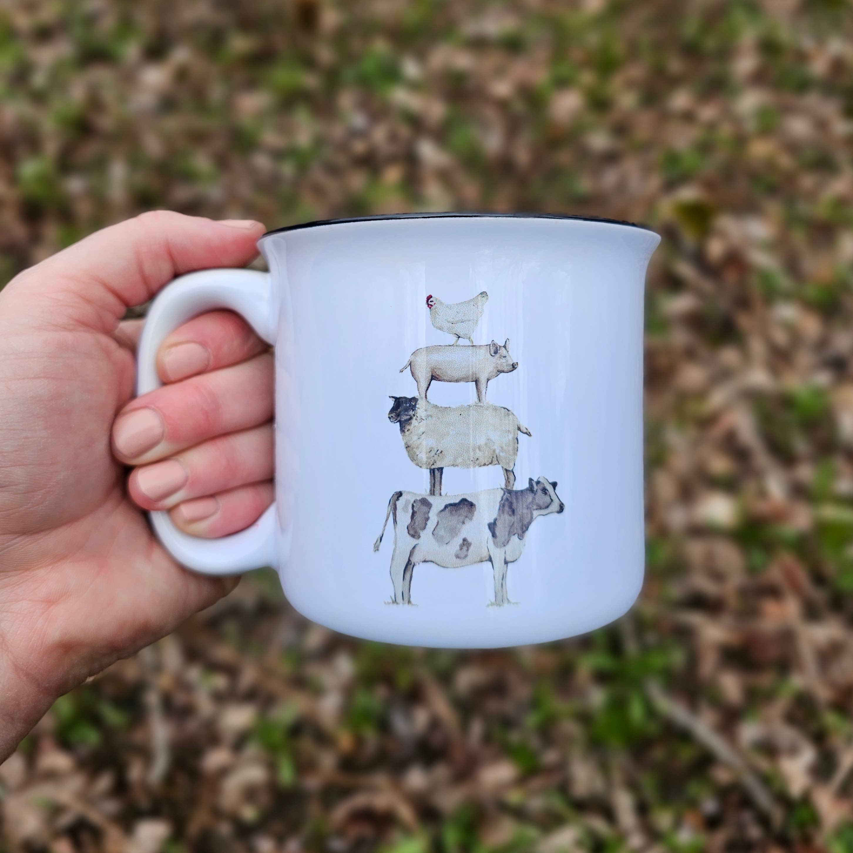 Farm Animal Stack Coffee Mug