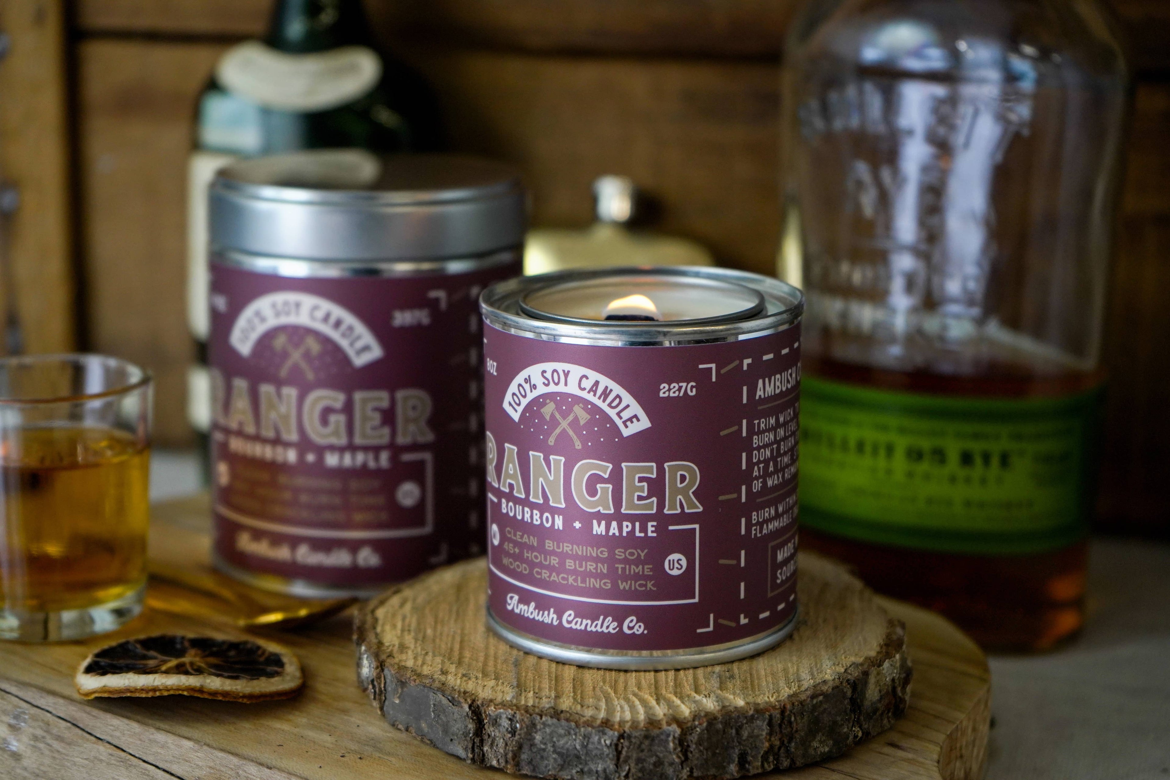 Ranger | Bourbon + Maple 8oz Soy Candle