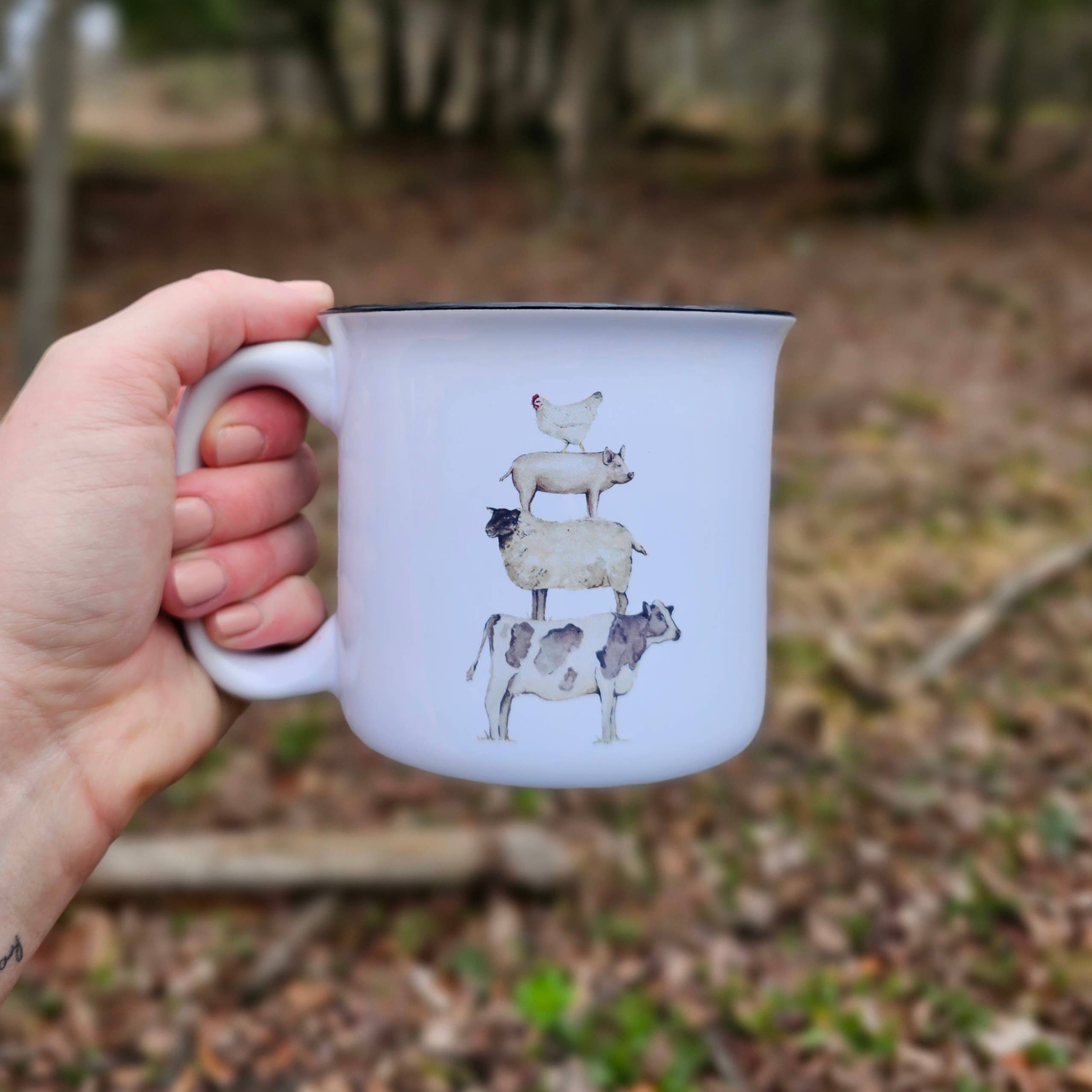 Farm Animal Stack Coffee Mug