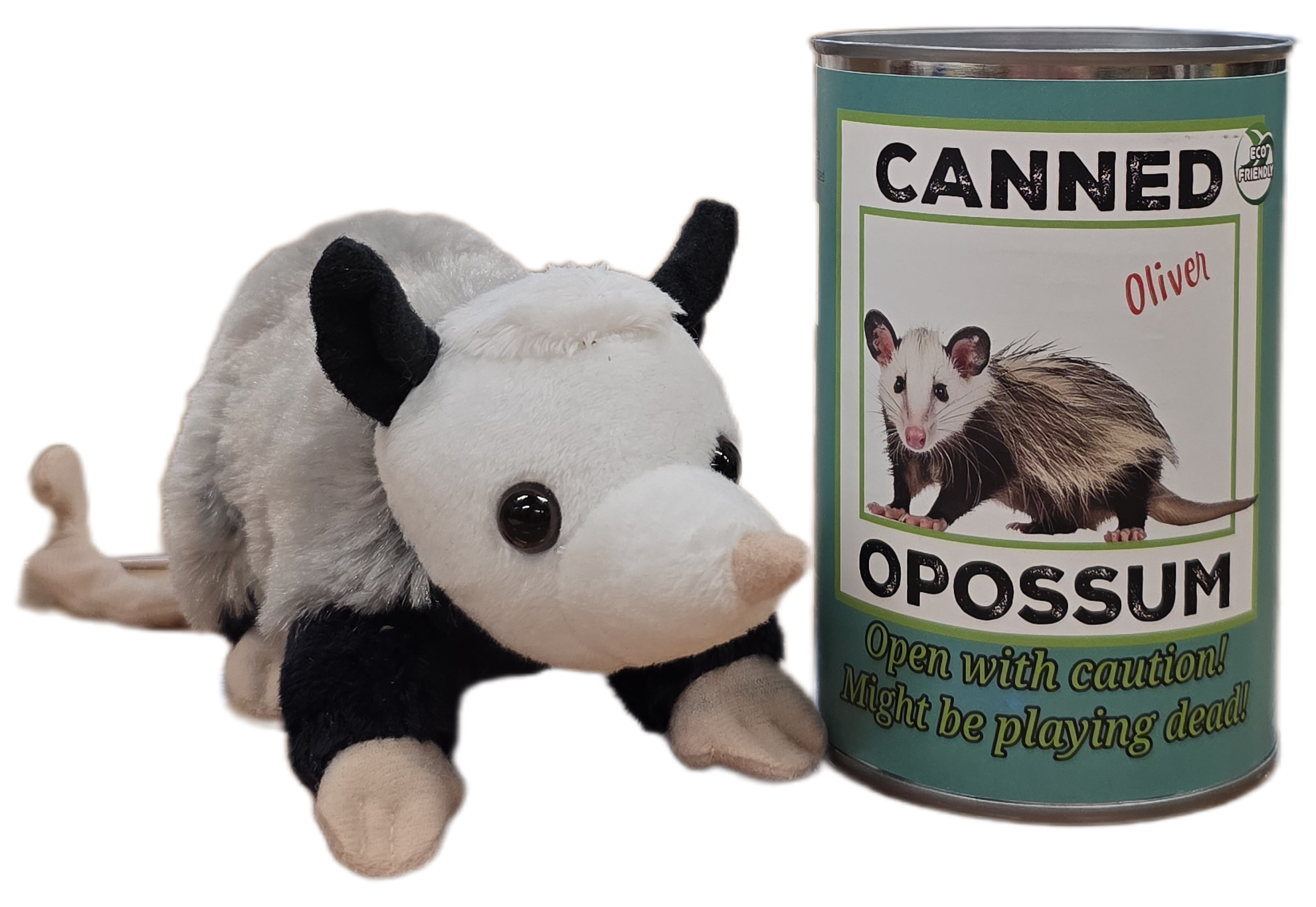 Oliver the Canned Opossum | Stuffed Animal Plush w/Jokes