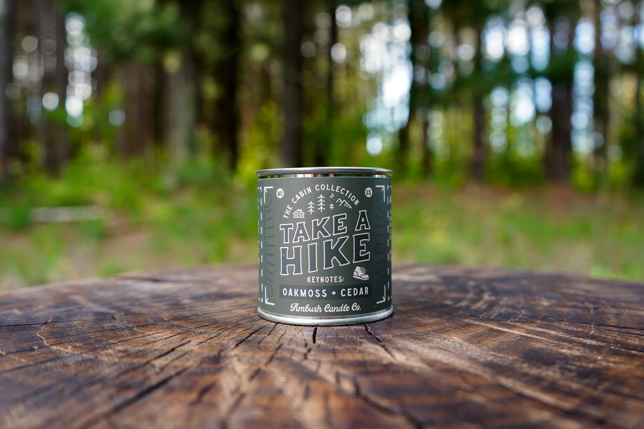 Take A Hike | Oakmoss + Cedar 8oz Soy Candle