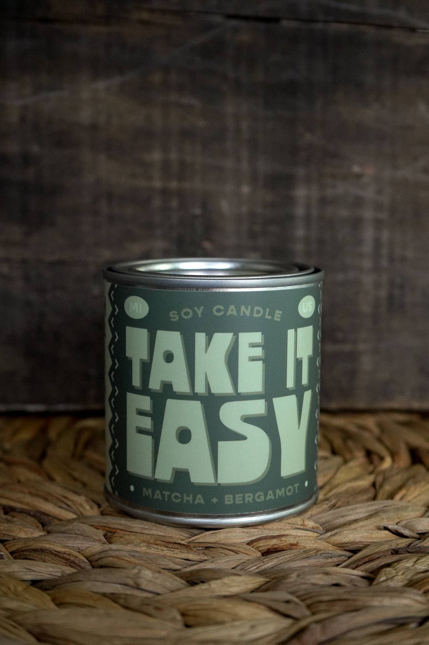 Take It Easy | Matcha + Bergamot 8oz Soy Candle
