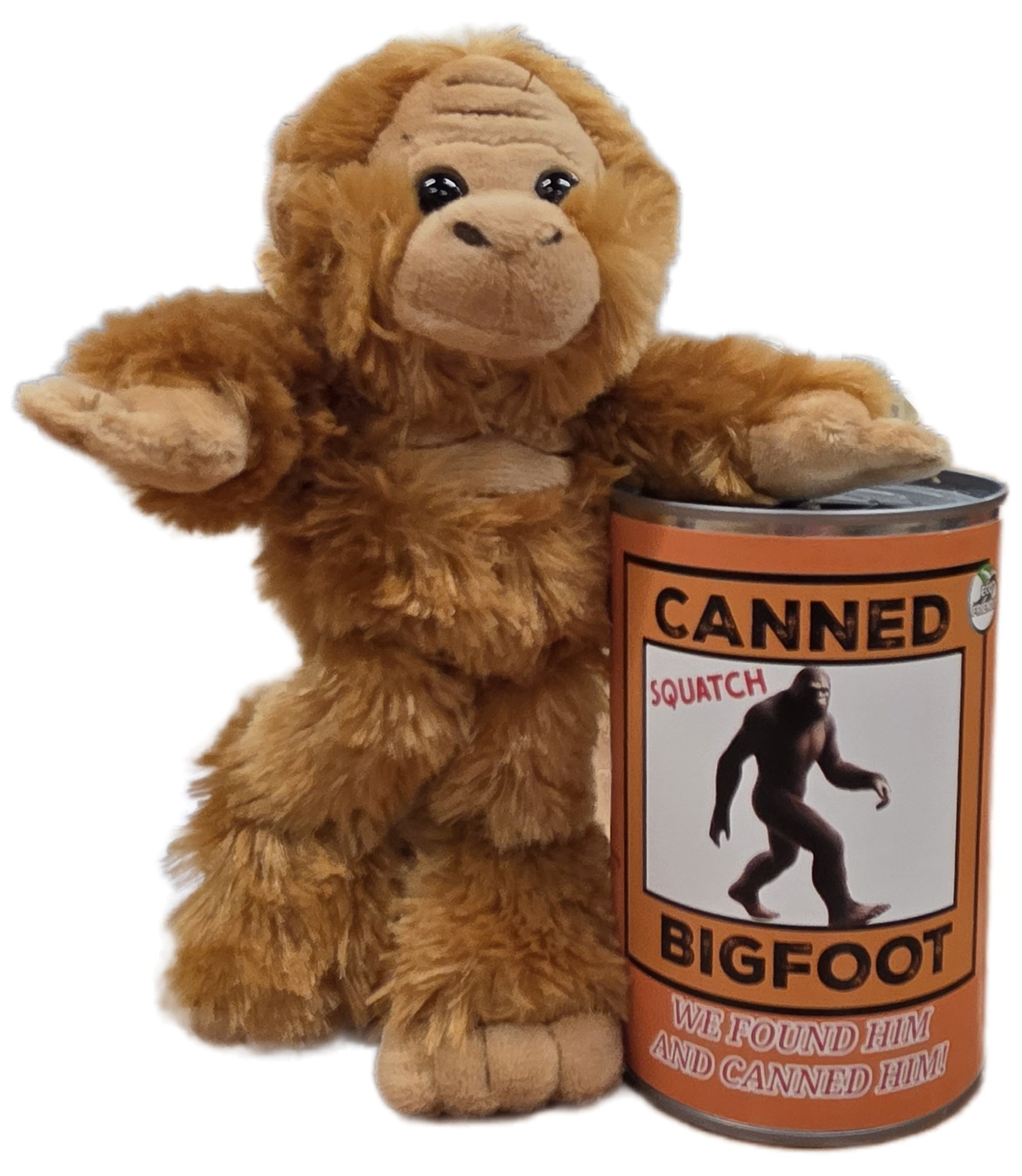 Canned Bigfoot | Stuffed Animal Plush | Funny Jokes Big Foot
