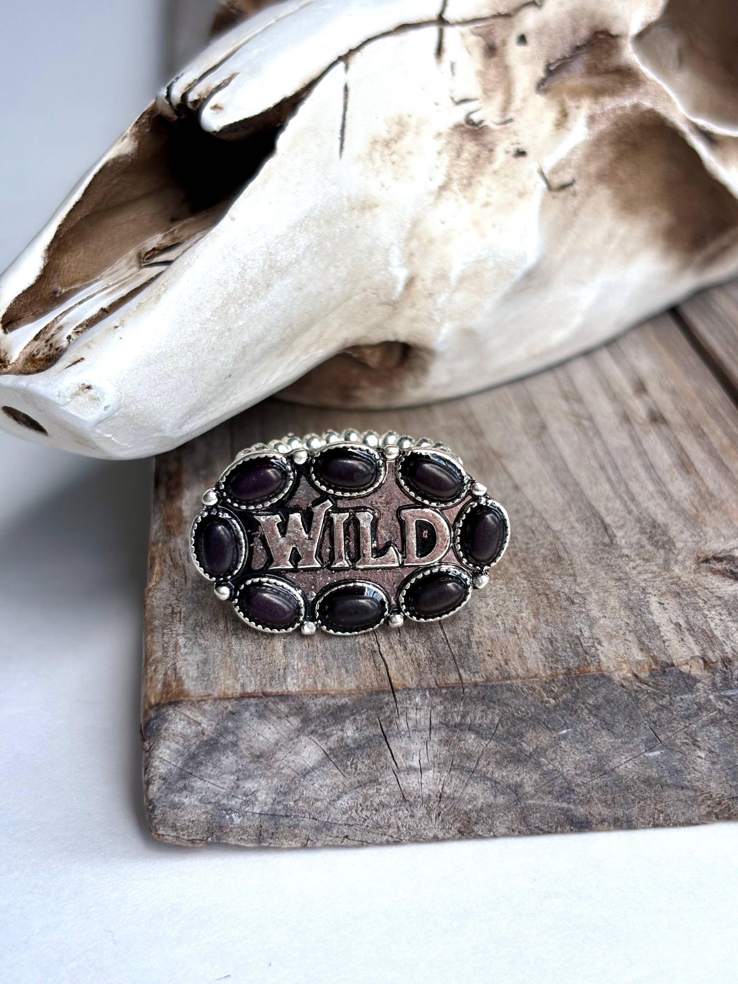 Western WILD Stone Stretch Ring