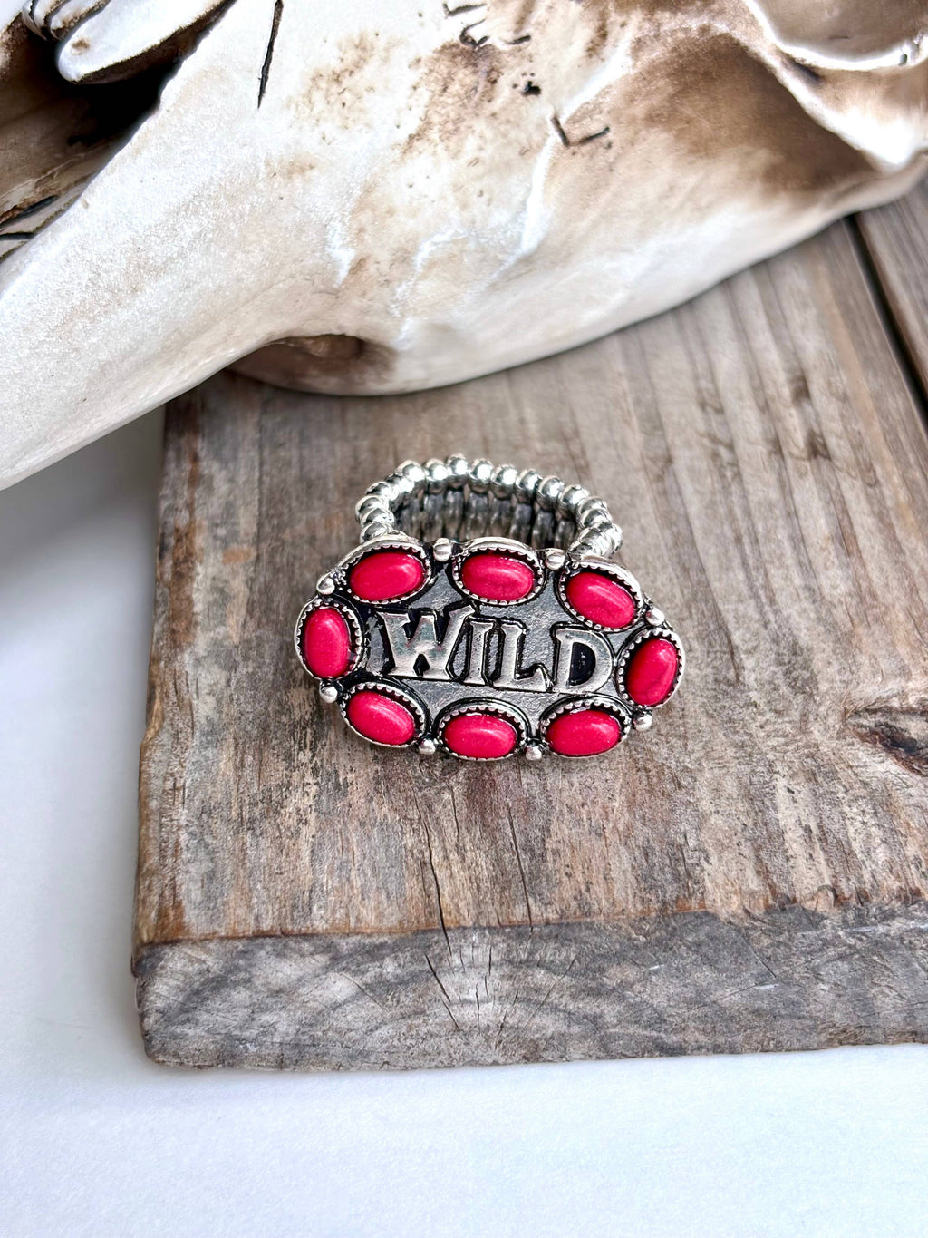 Western WILD Stone Stretch Ring