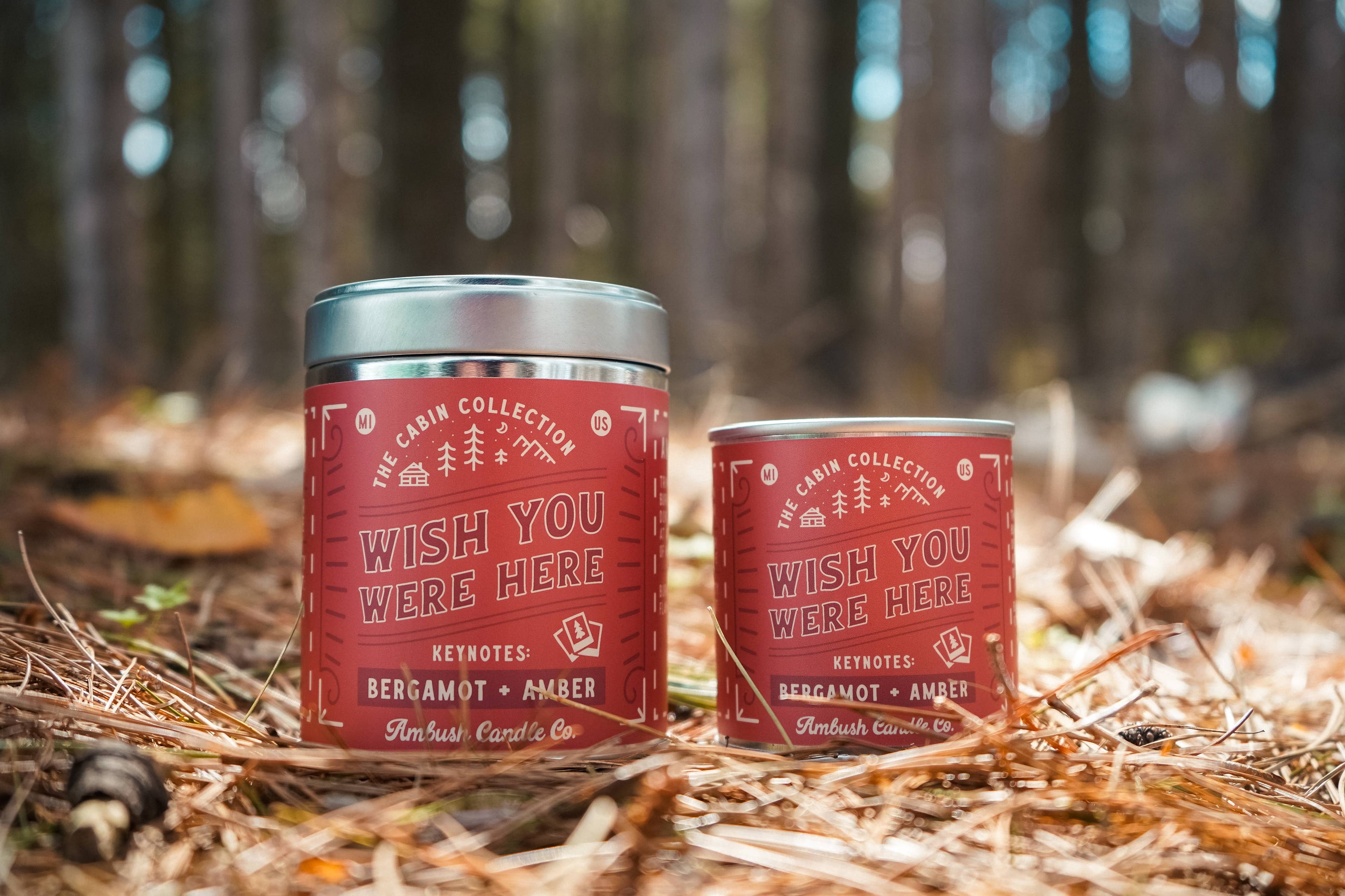 Wish You Were Here | Bergamot + Amber 8oz Soy Candle