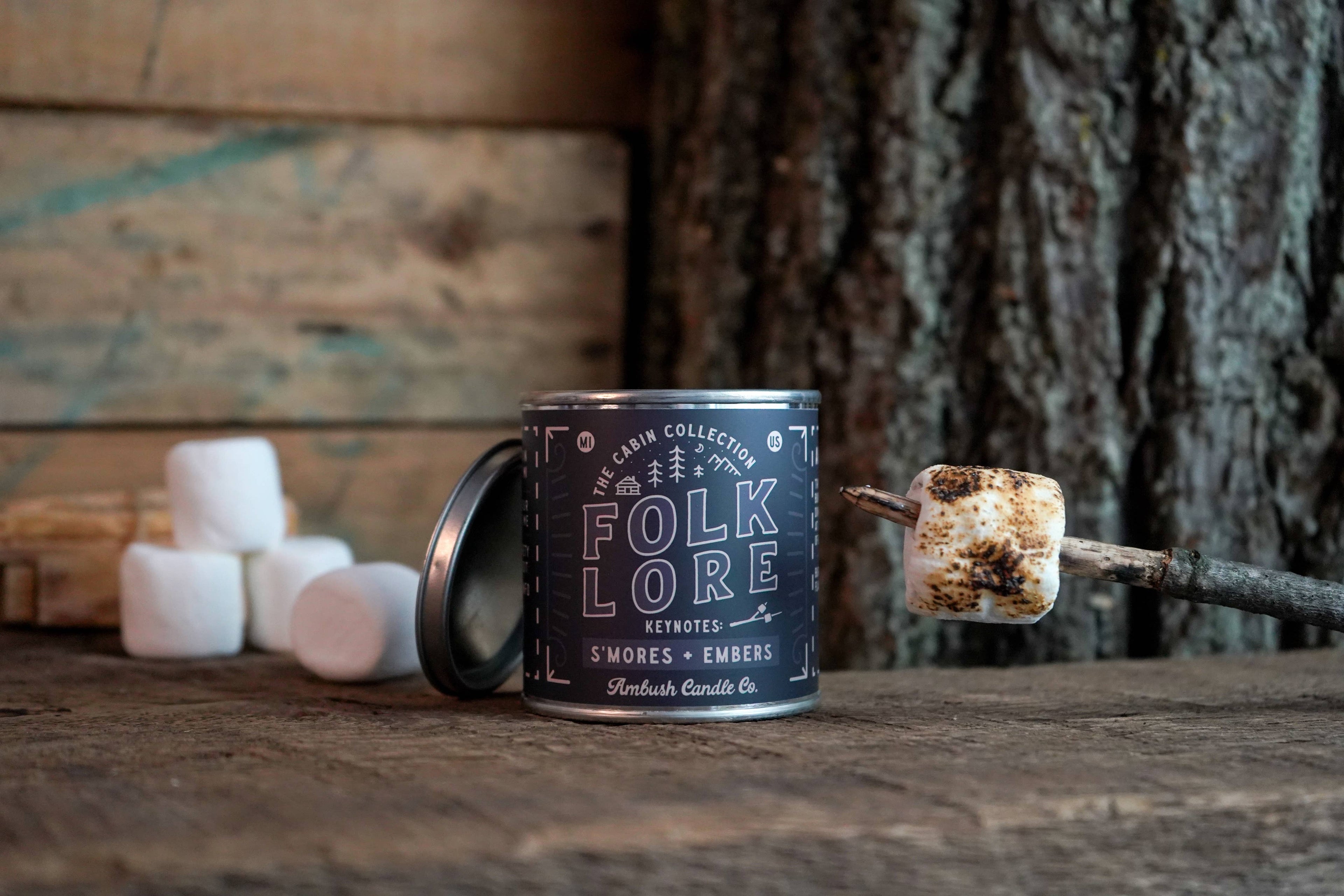 Folklore | S'mores + Embers 8oz Soy Candle