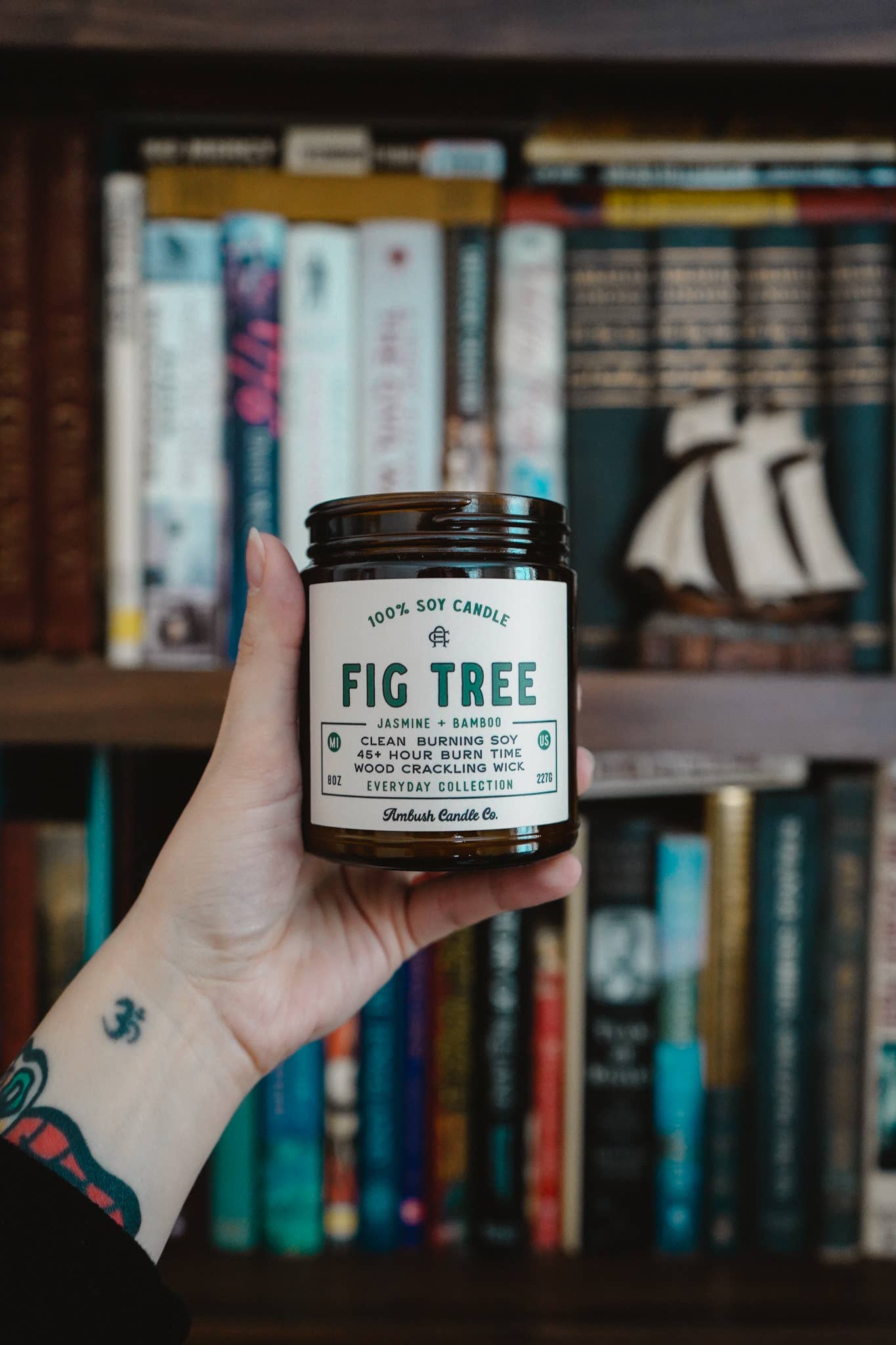 Fig Tree | Jasmine + Bamboo 8oz Soy Candle