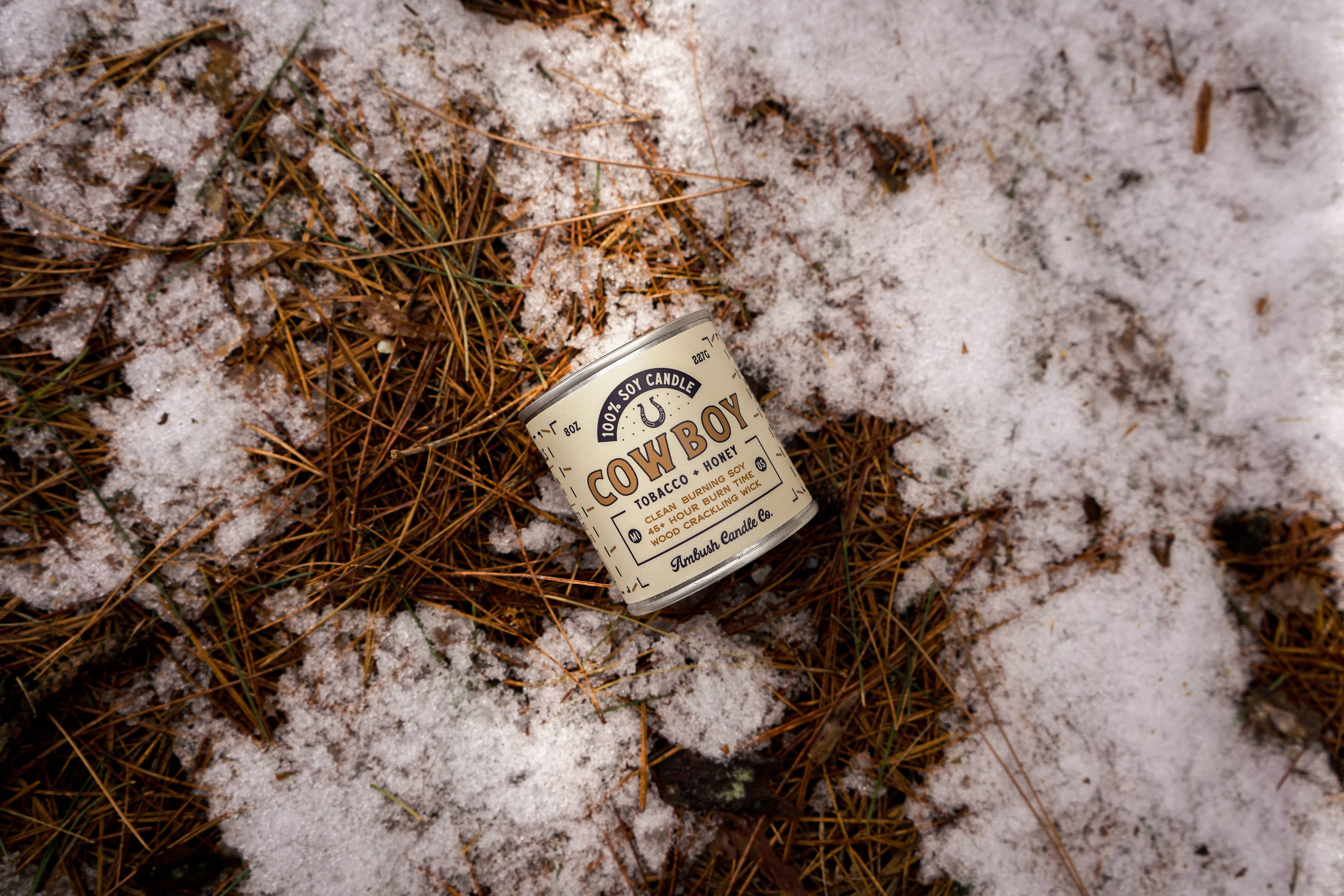 Cowboy | Tobacco + Honey 8oz Soy Candle