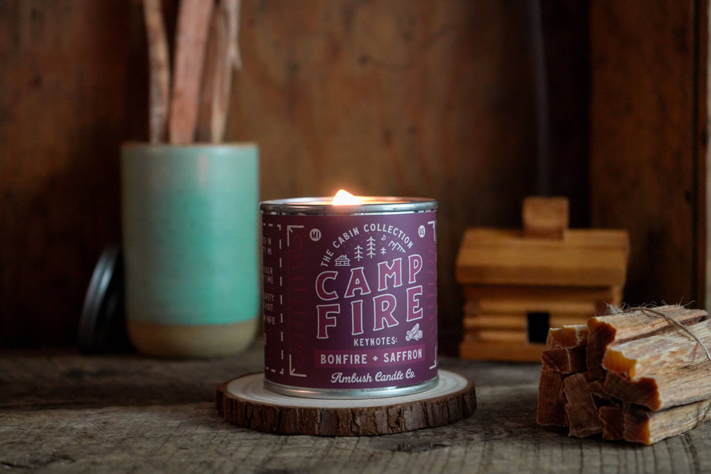 Campfire | Bonfire + Saffron 8oz Soy Candle