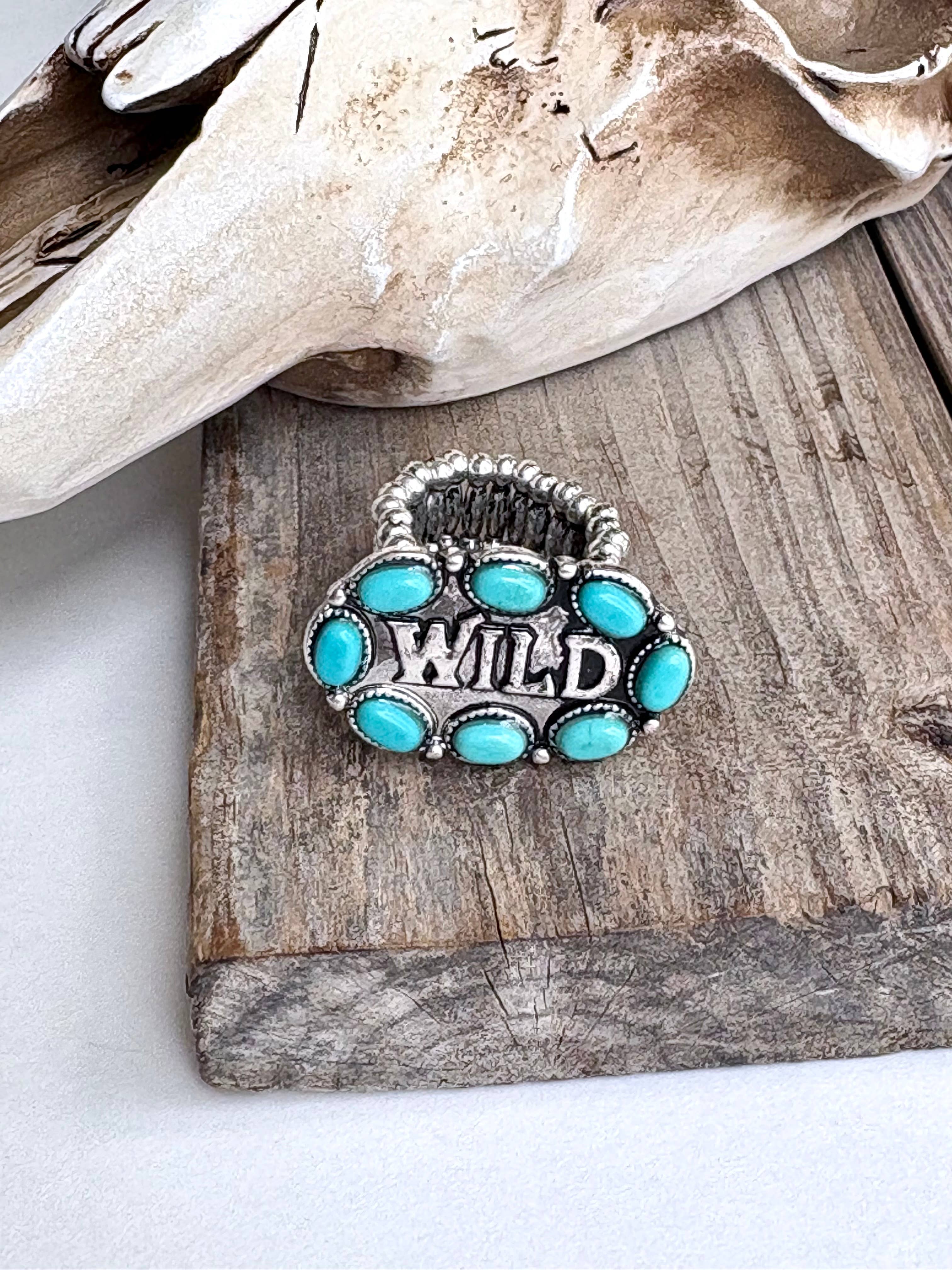 Western WILD Stone Stretch Ring